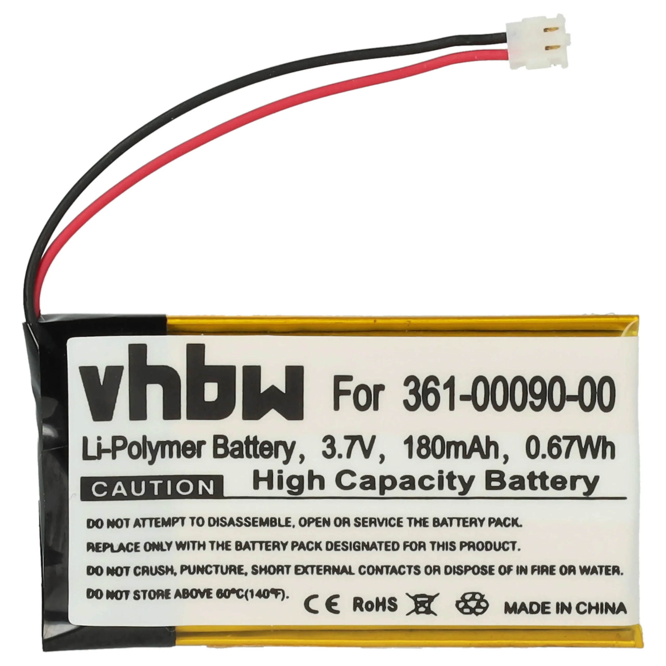Batterie remplace Garmin 361-00090-00 montre connectée - 180mAh 3,7V Li-polymère + outils