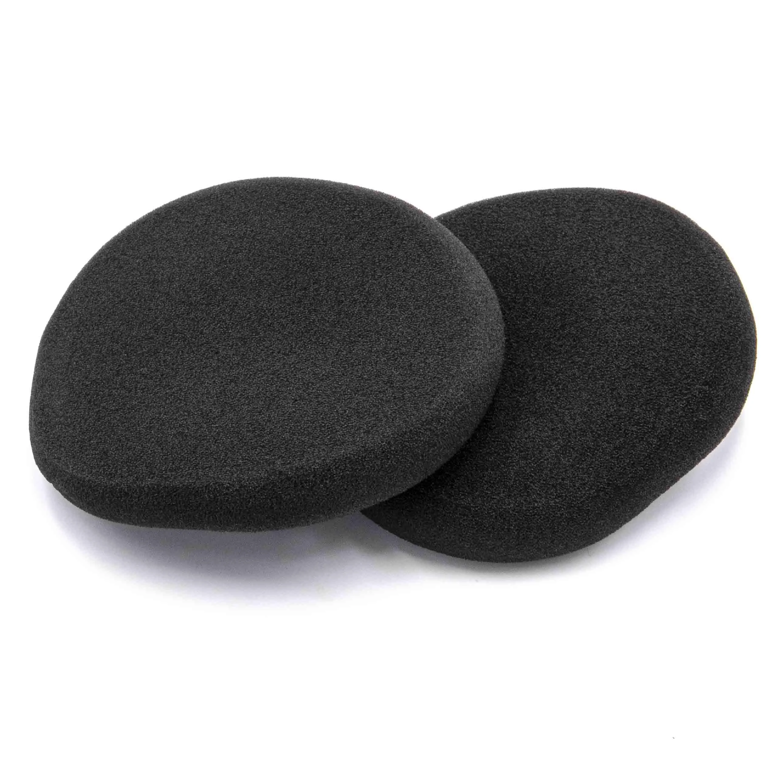2x Coussinets d'oreille pour casques écouteurs Logitech H800 - noir