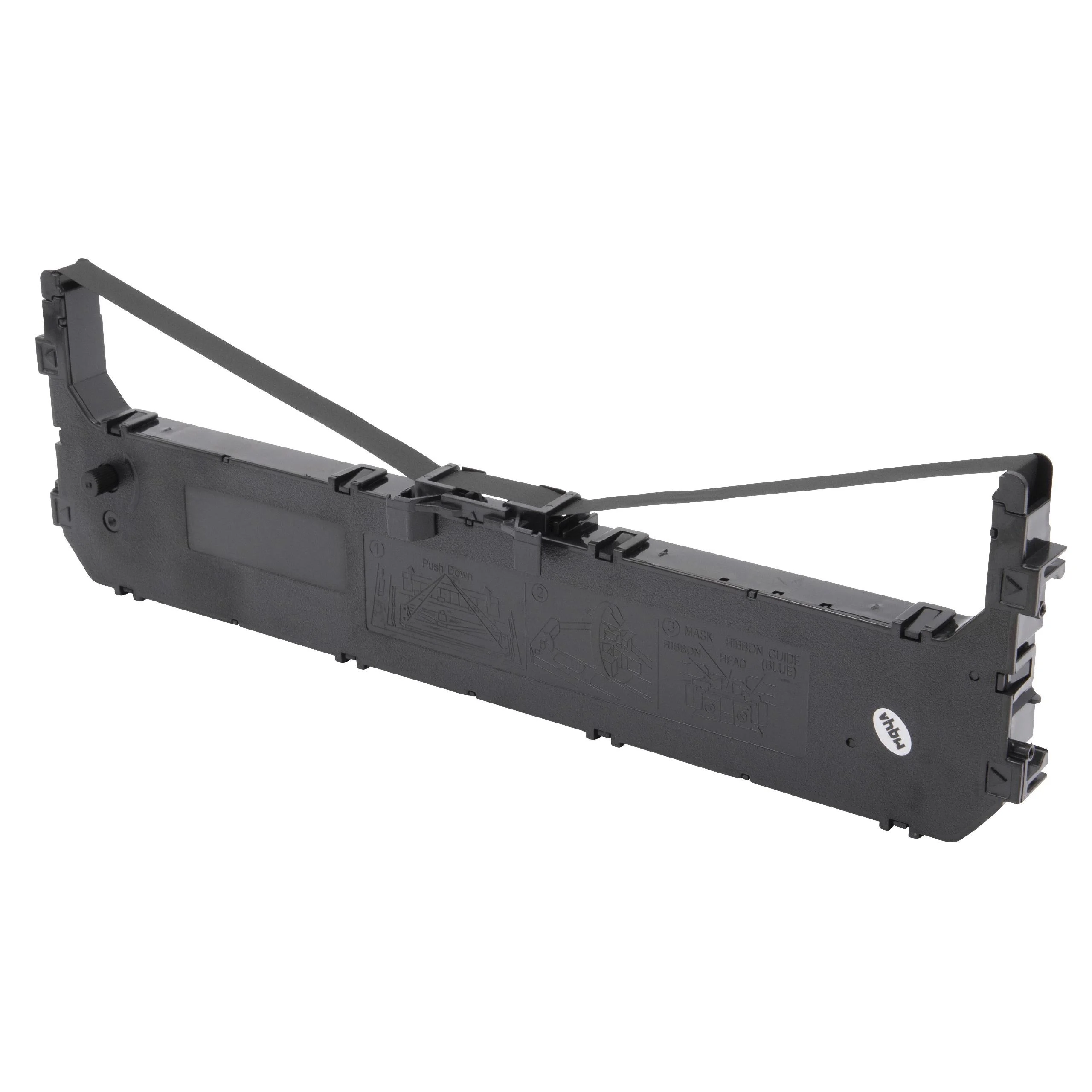 Ruban encreur pour imprimante matricielle / étiquette Panasonic KX-P1131, KX-P1668, KX-P180, KX-P181 - noir