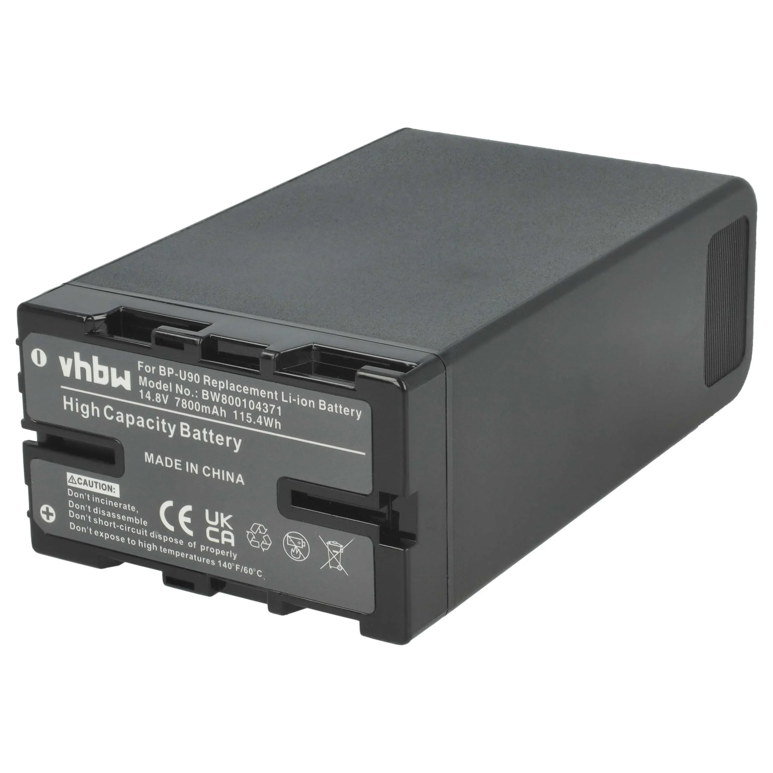 Batterie remplace Sony BP-U90, BP-U60, BP-U30, BP-U95 pour caméscope Sony- 7800mAh 14,8V Li-ion avec puce