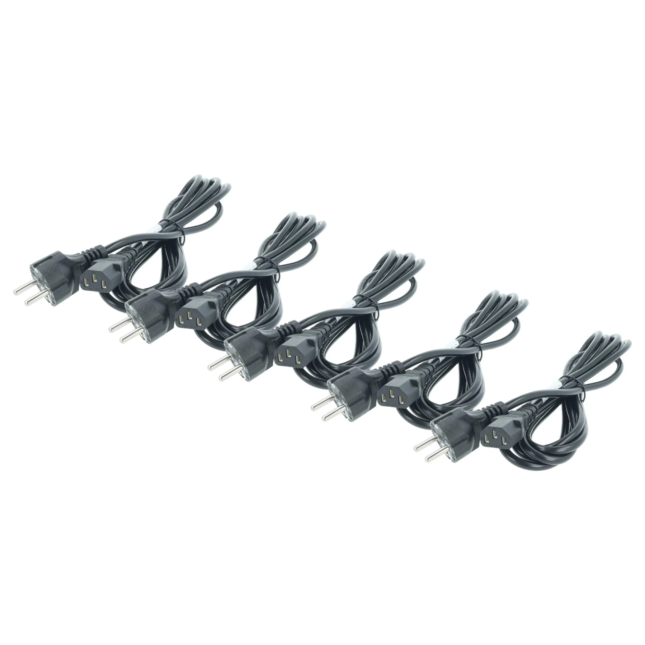 5x Câbles d'alimentation C13 prise Euro pour appareils comme des moniteurs d'ordinateur - 3m