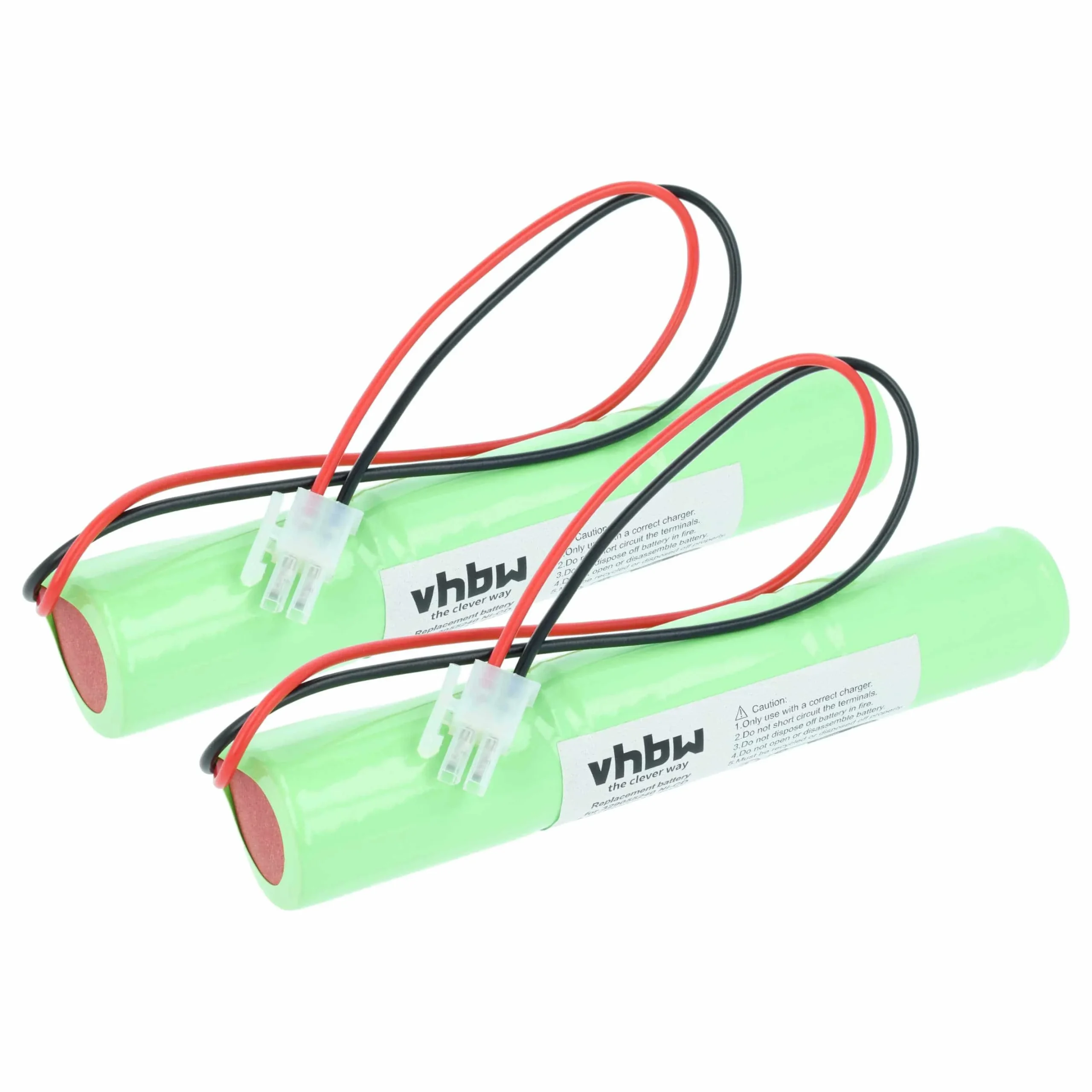 2x Batteries remplace BAES 329055240 pour éclairage de secours BAES - 2500mAh 3,6V NiCd