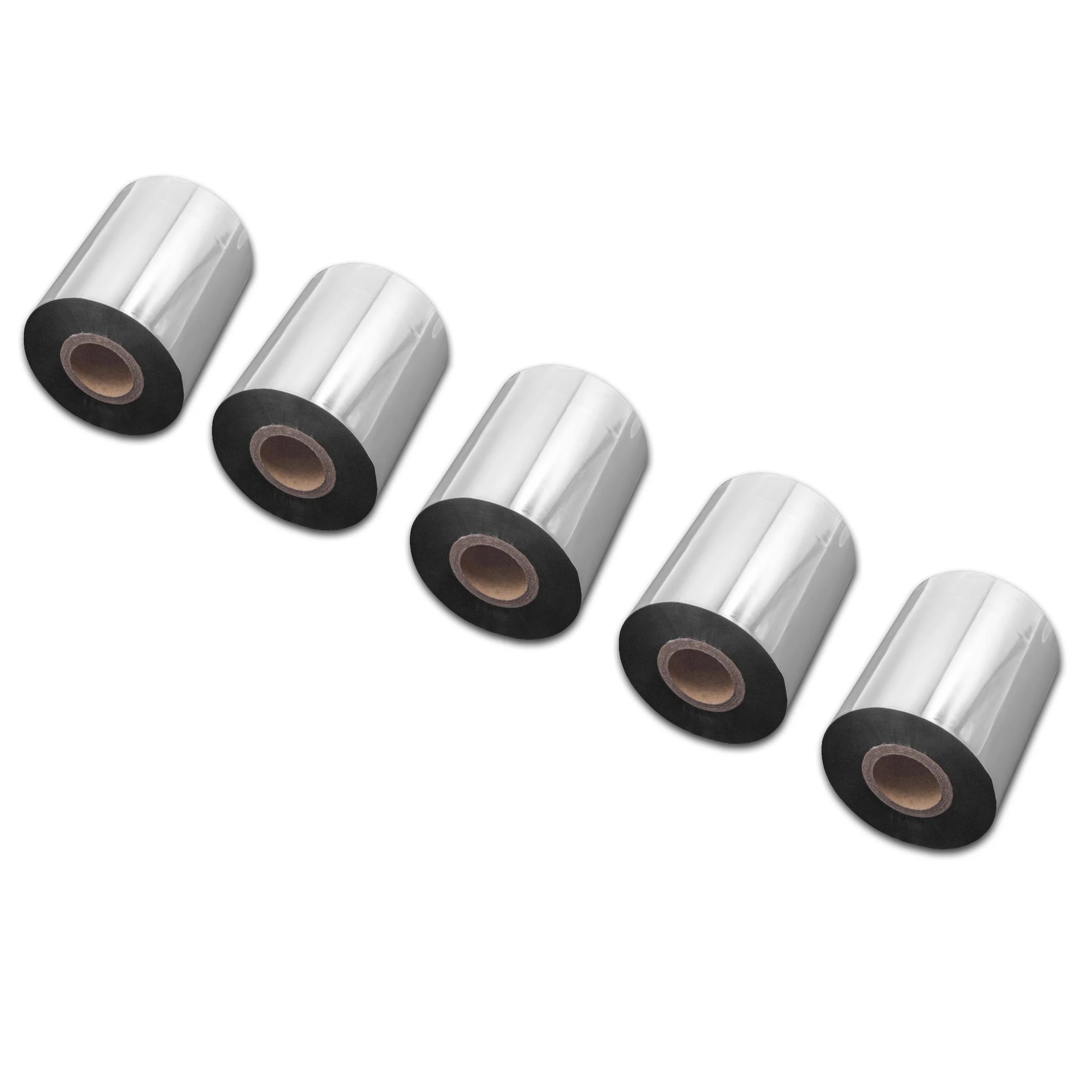5x Ruban de transfert thermique pour imprimante Godex, Printronix, TSC, Valentin - 80 mm x 300 m, résine/cire