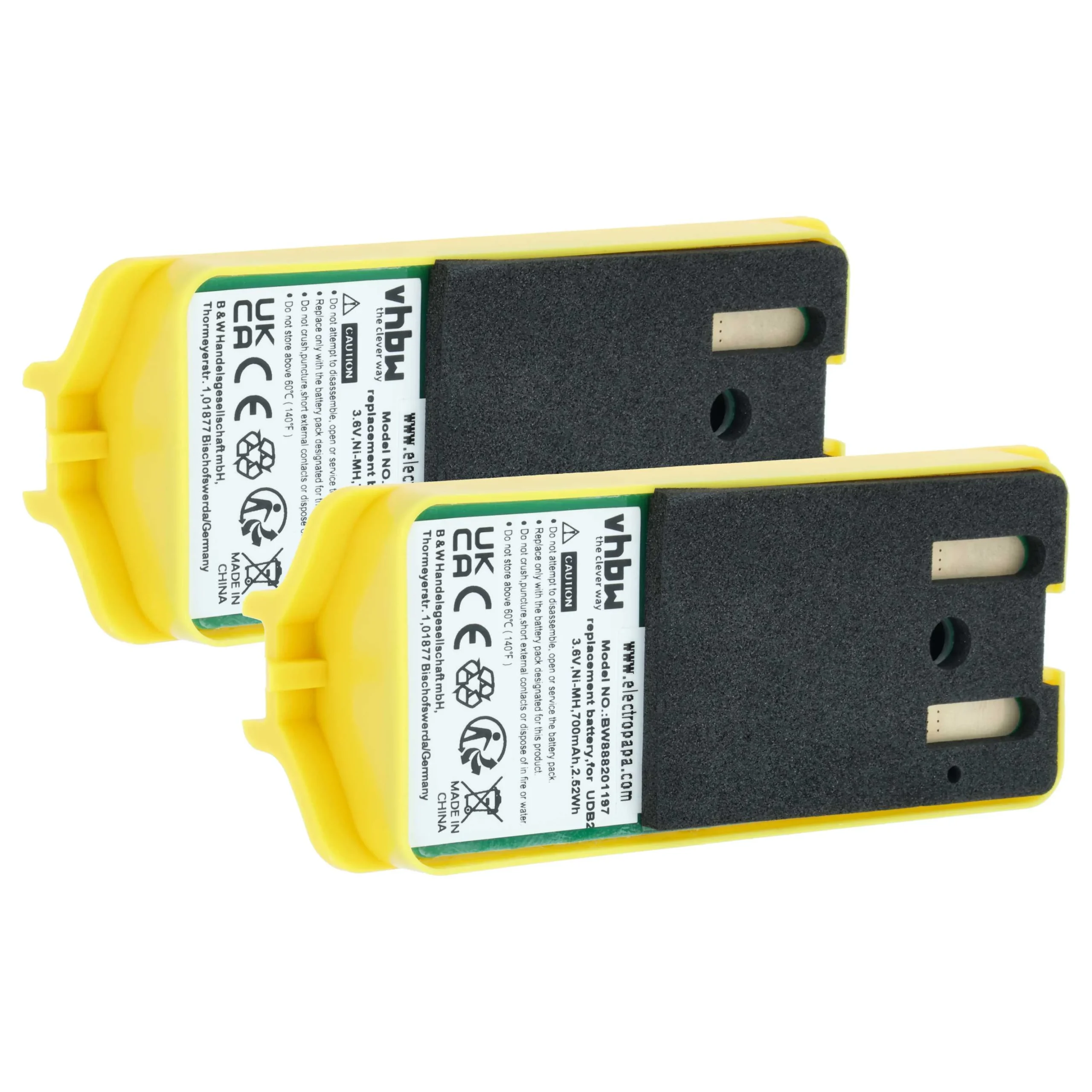 2x Batteries remplace JAY UDB2 pour radio talkie-walkie JAY- 700mAh 3,6V NiMH