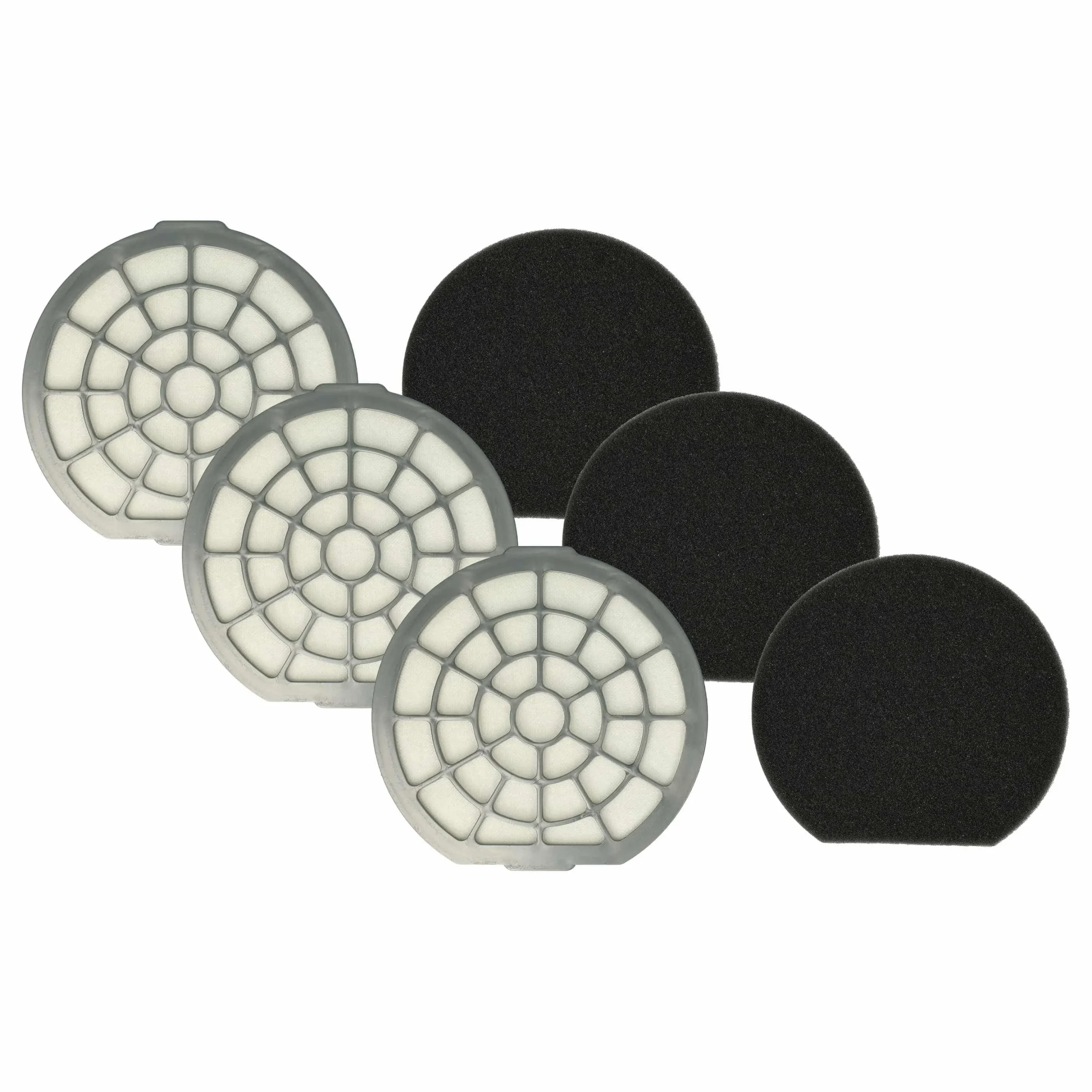 3x Filtre remplace Dirt Devil 5050001 pour aspirateur - filtre moteur double, 13,4 x 13,4 cm