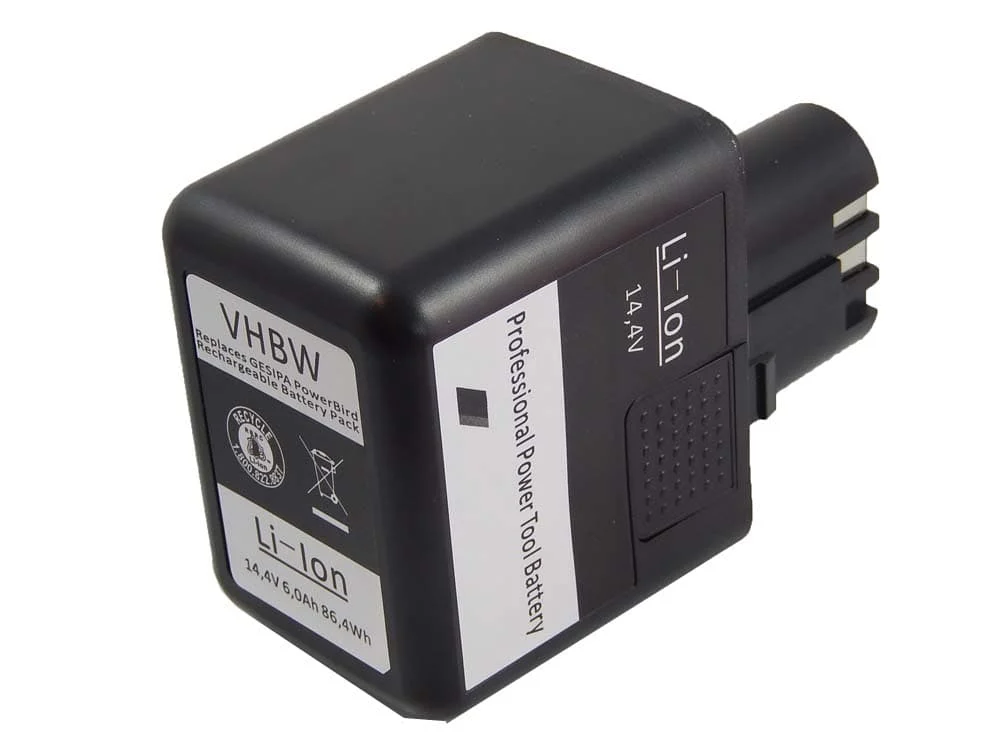 Batterie remplace Gesipa 7251045, 7251049 outil électrique Würth - 6Ah 14,4V Li-ion
