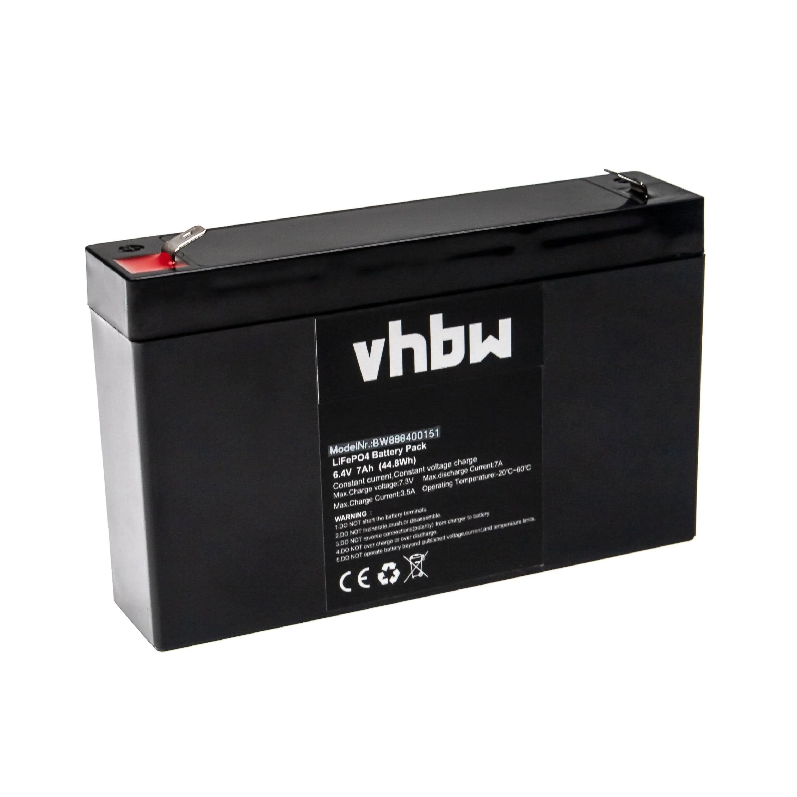Batterie de bord pour caravane, bateau, camping car, panneau solaire - 7Ah 6,4V LiFePO4, 3,5A