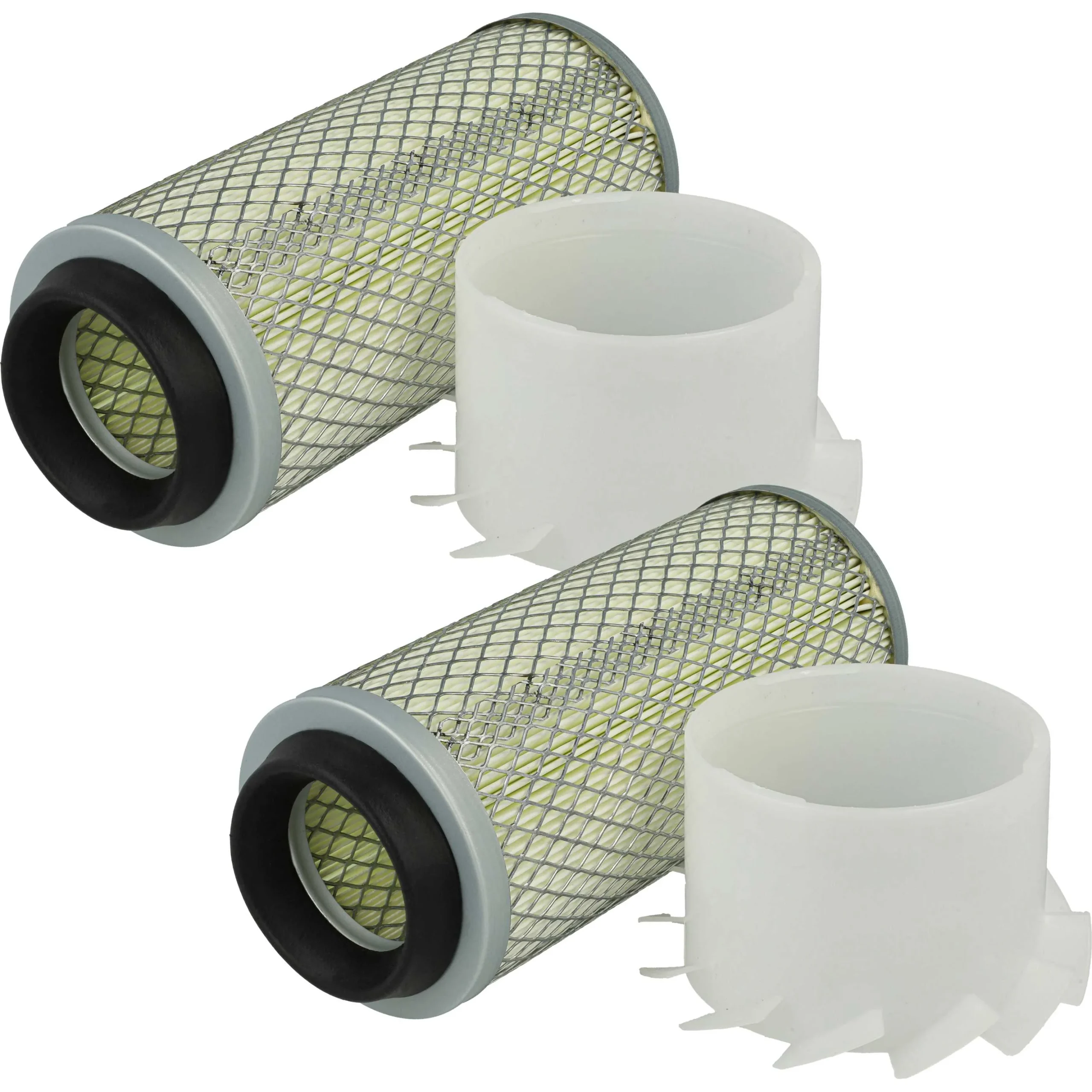 2x Filtre à air remplace AGCO 33-0111104, 72097407 pour pelleteuse Thomas - Filtre moteur extérieur