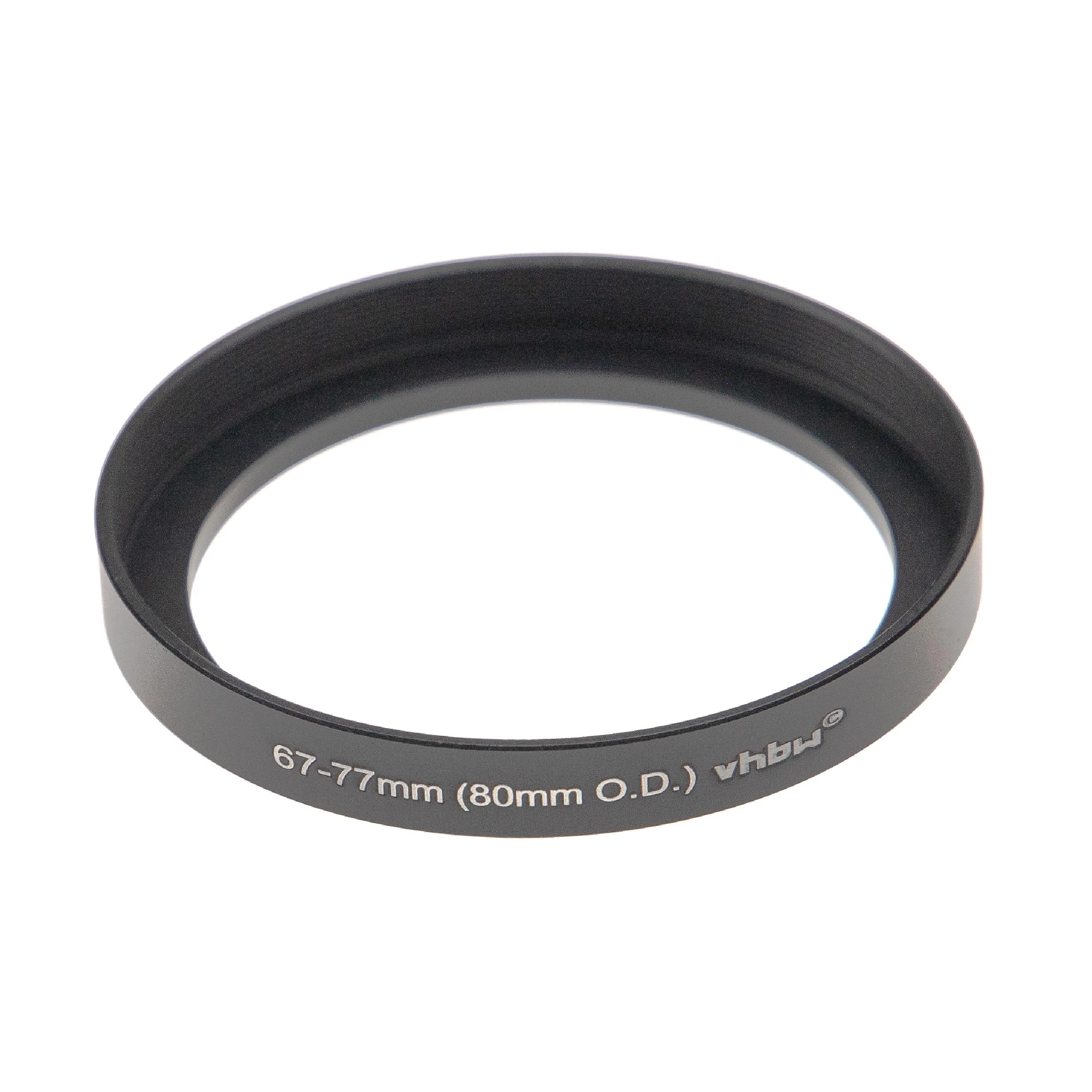 Bague Step-up 67 mm vers 77 mm pour boîte mate (matte box) 80 mm O.D. - Adaptateur filtre