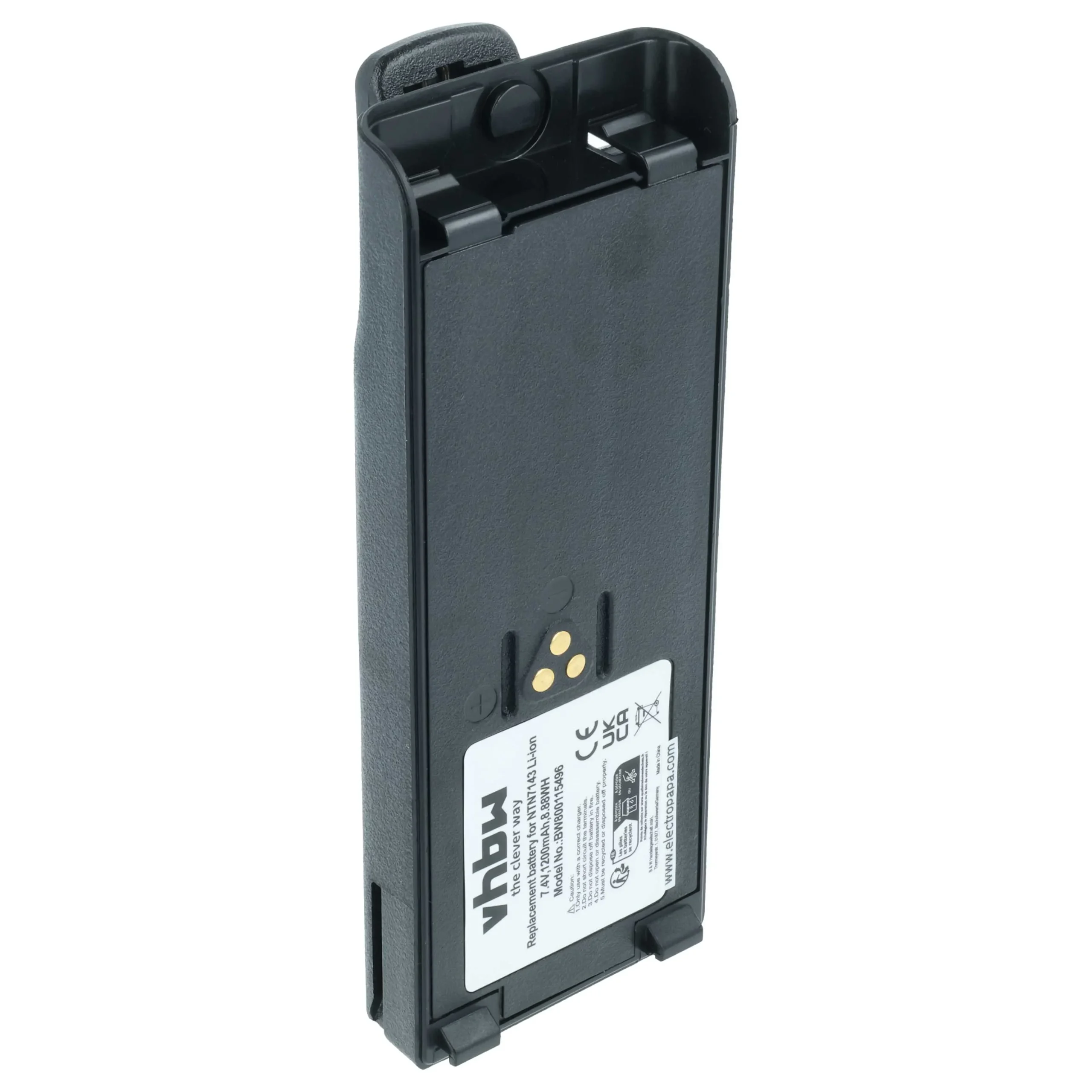 Batterie remplace Motorola NTN7143A, NTN7143, FuG11b pour radio talkie-walkie Motorola- 1200mAh 7,4V Li-ion