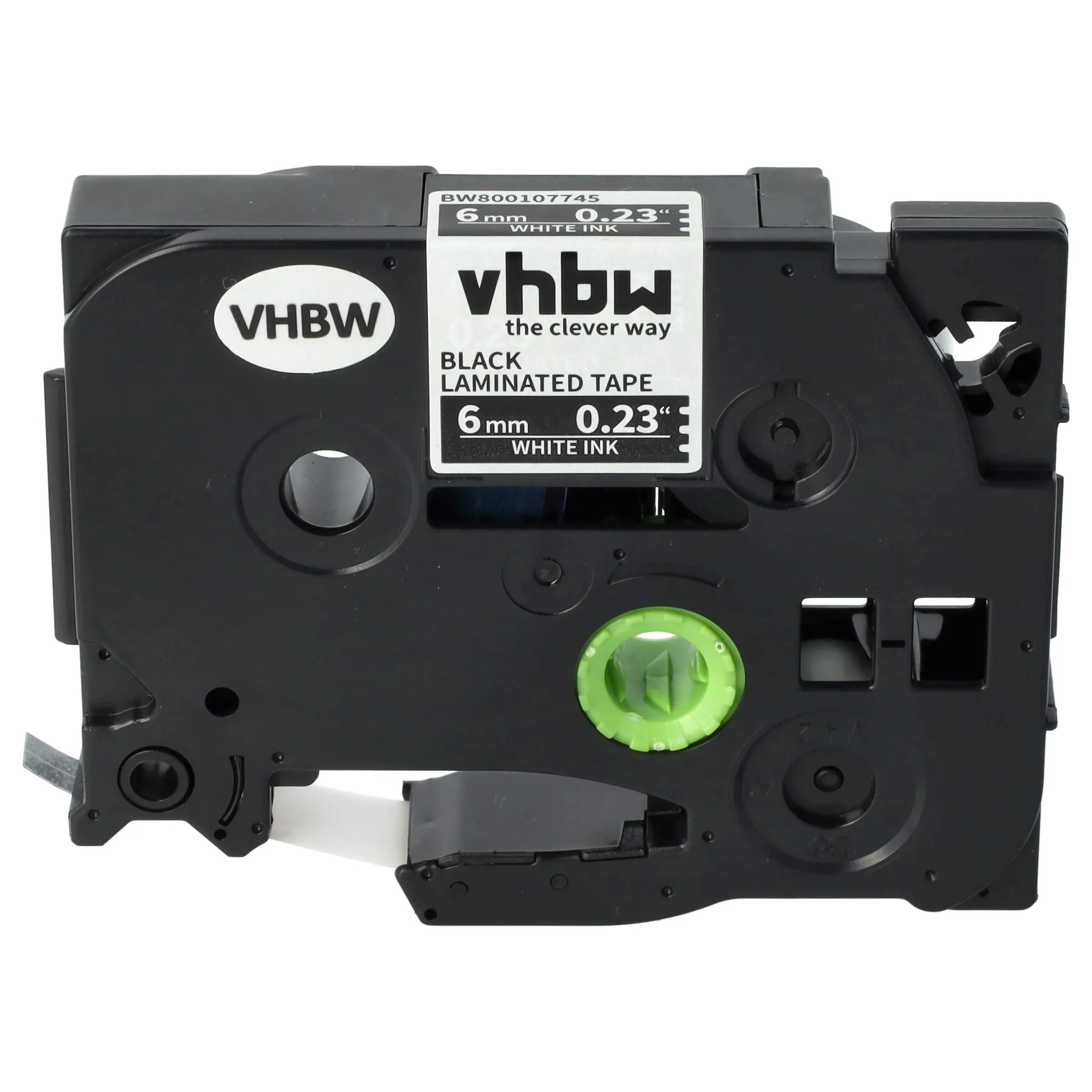 Cassette à ruban remplace Brother TZE-315 - 6mm lettrage Blanc ruban Noir, plastique