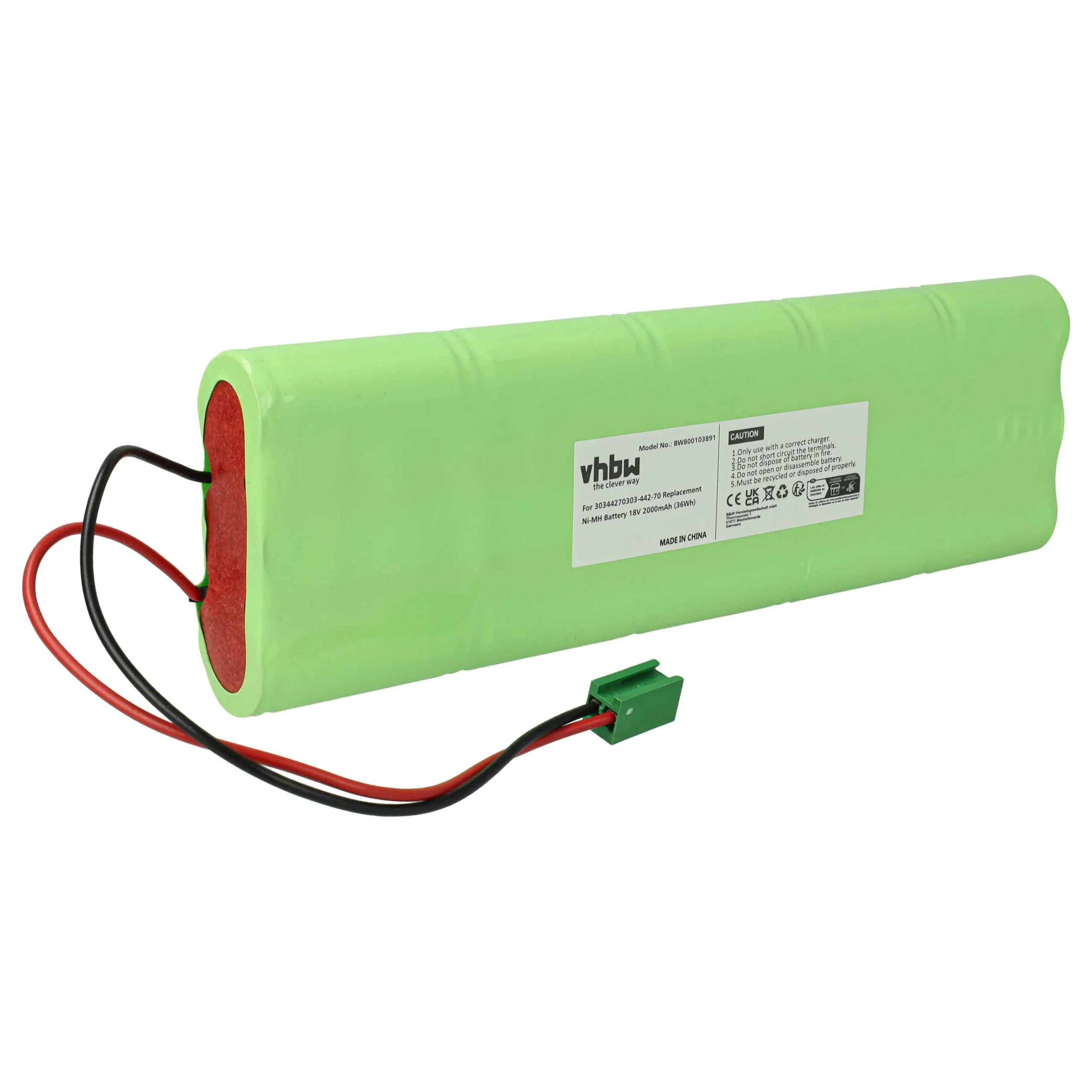 Batterie remplace GE / Marquette 30344270303-442-70 pour appareil médical GE - 2000mAh 18V NiMH