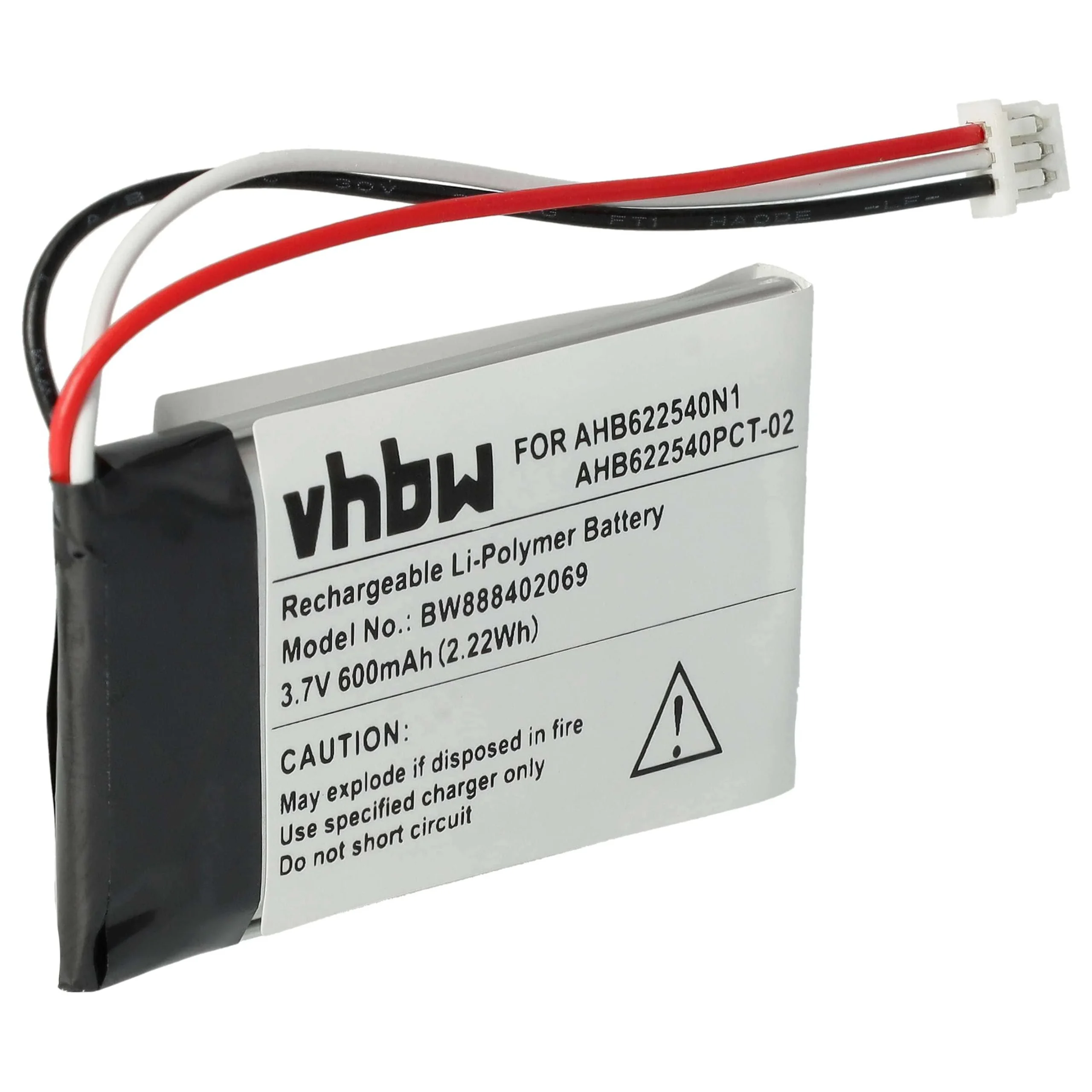 Batterie remplace Sennheiser 564546, AHB622540N1 casque audio Sennheiser - 600mAh 3,7V Li-polymère