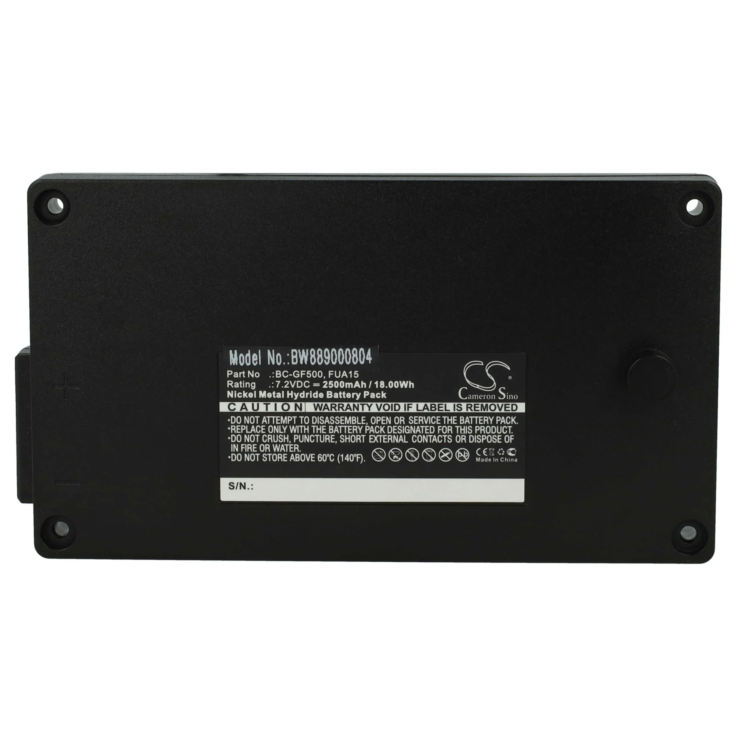 Batterie remplace Gross Funk 100-001-885, BC-GF500, FUA15, FUA50 - 2500mAh 7,2V NiMH