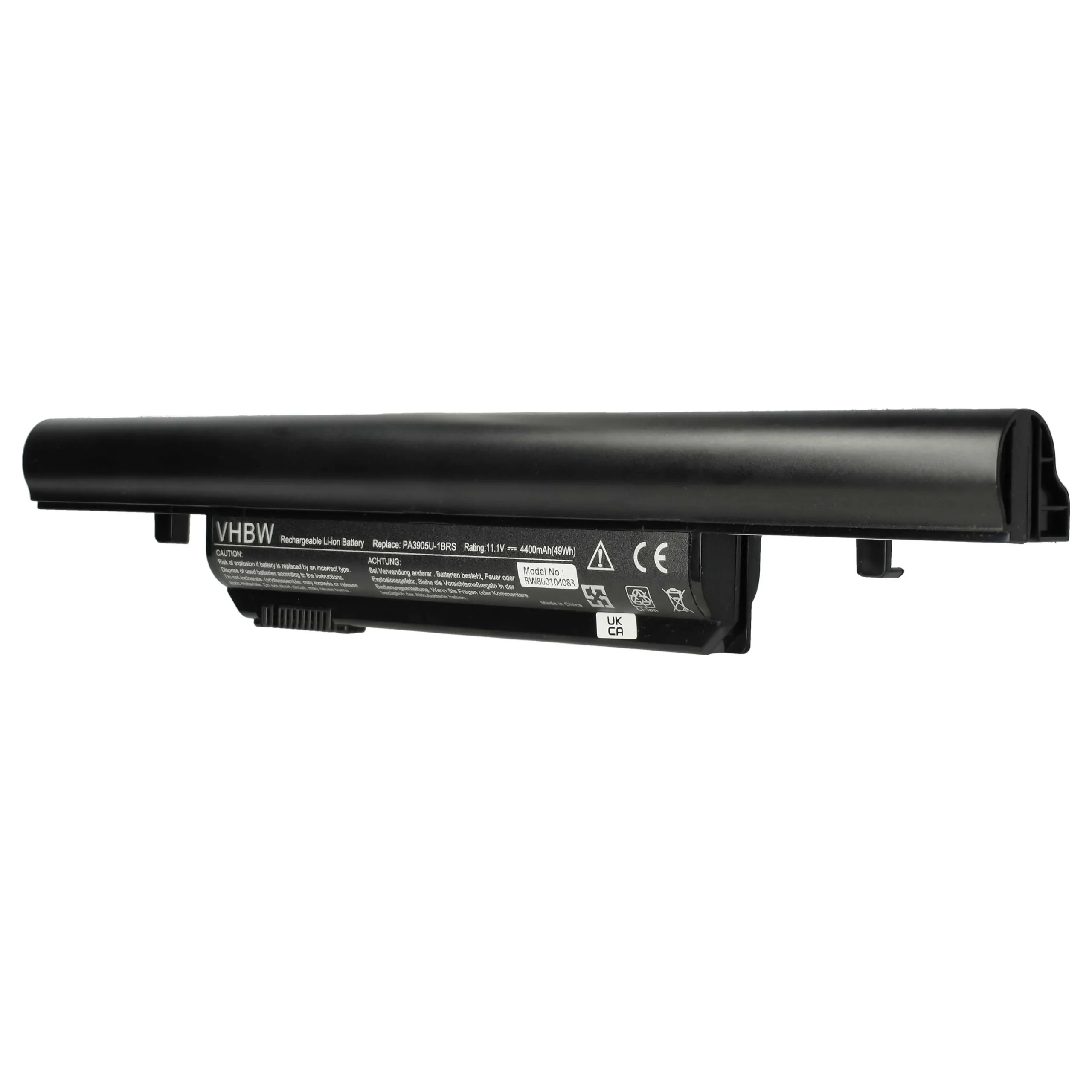 Batterie remplace Toshiba PA3904U-1BRS pour ordinateur portable Toshiba- 4400mAh 11,1V Li-ion, noir