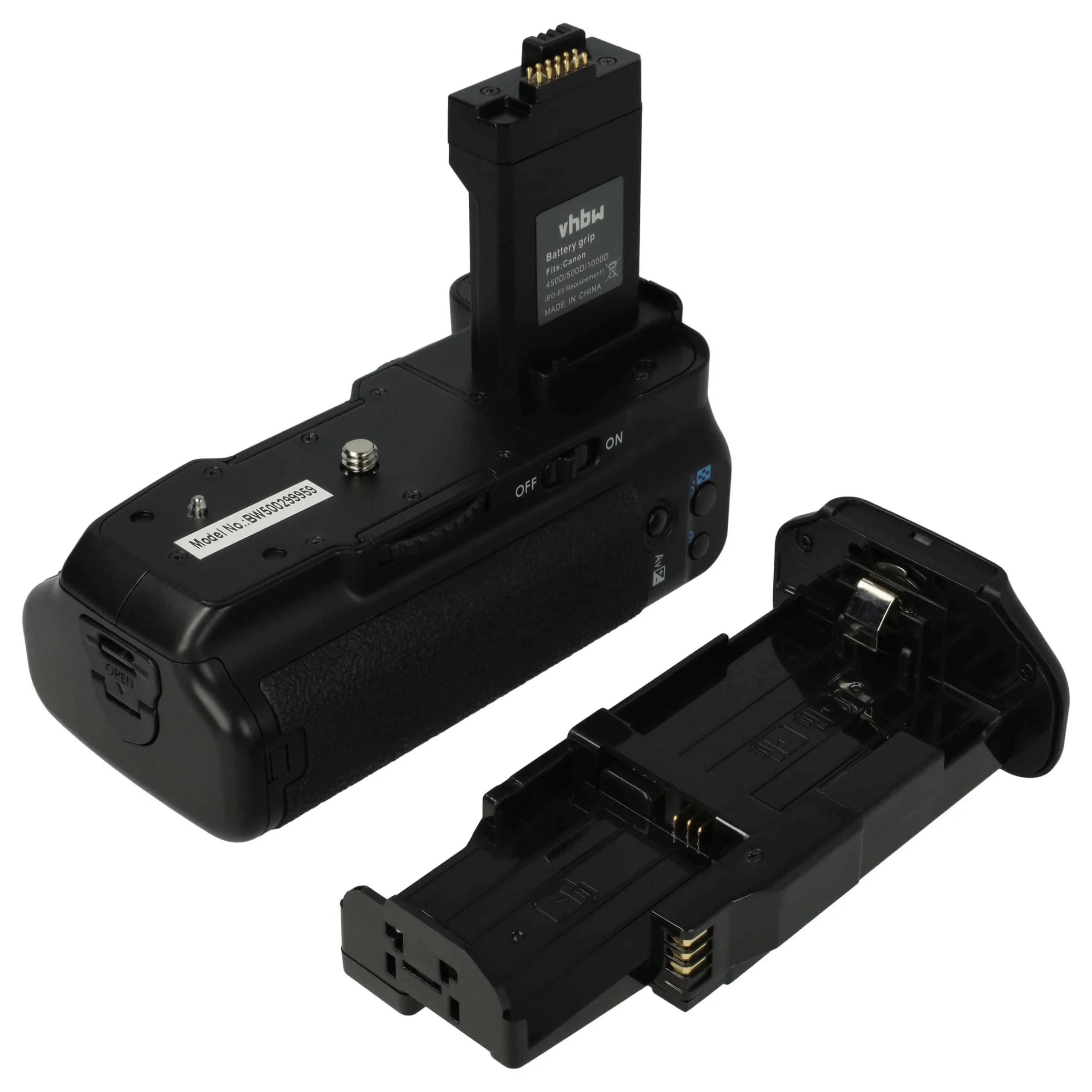 Batterie grip remplace Canon BG-E5 pour appareil photo Canon - avec molette, plastique / métal, déclencheur