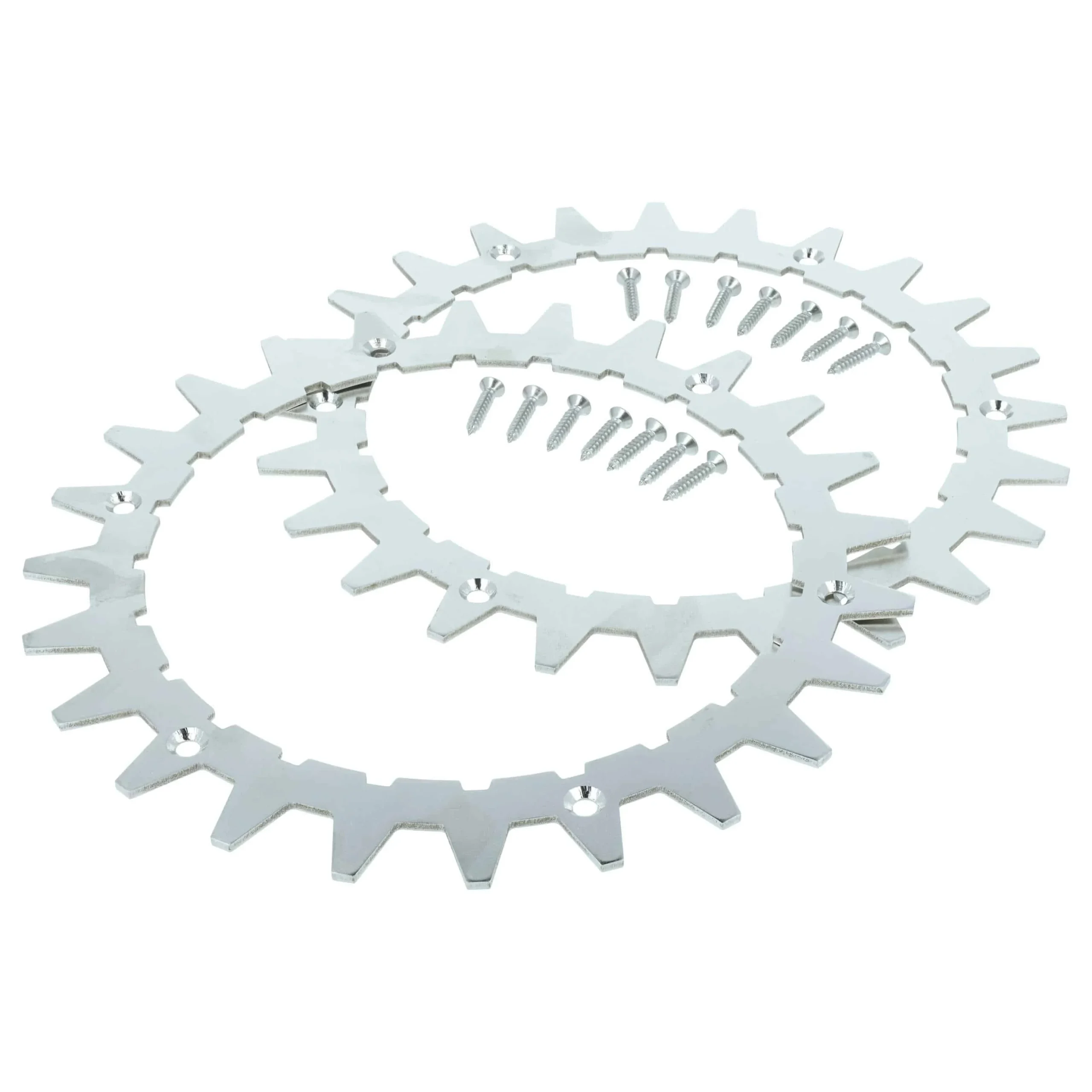 2x Crampons pour robot tondeuse Worx WR141E - acier inox, 24 dents
