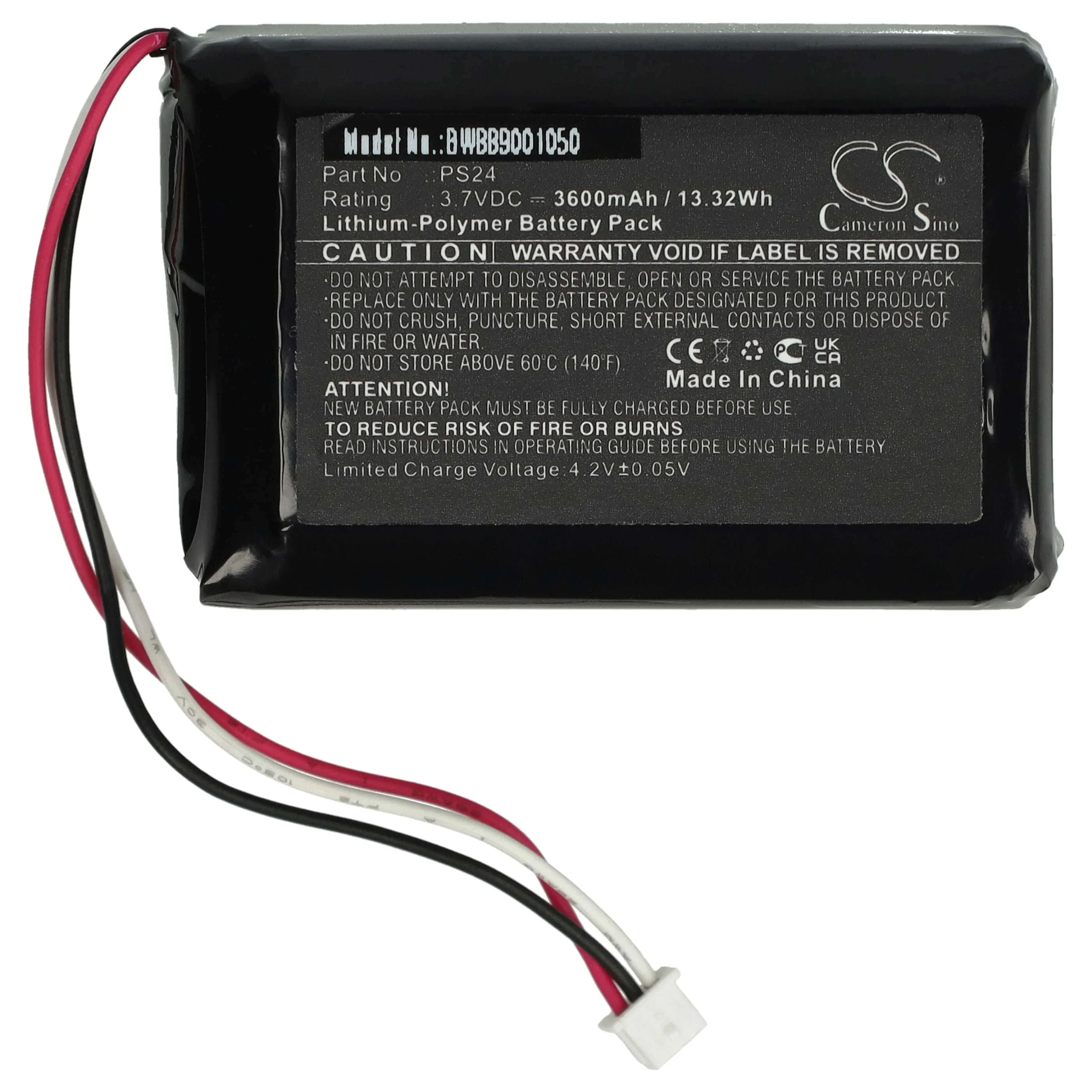 Batterie remplace Flir PS24 pour appareil photo Flir- 3600mAh 3,7V Li-polymère