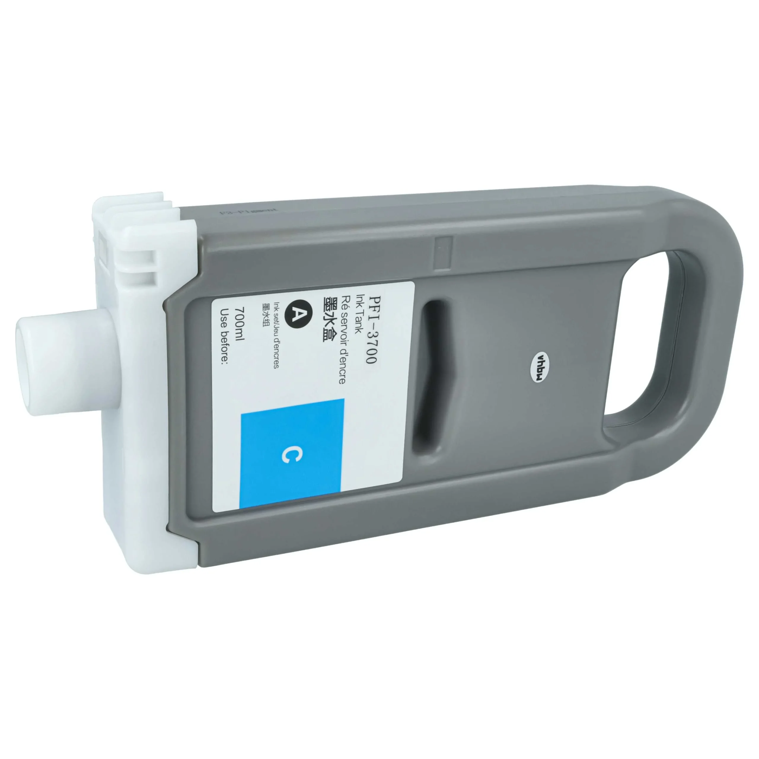 Cartouche remplace Canon PFI-3700 C pour imprimante Canon - Cyan 700ml