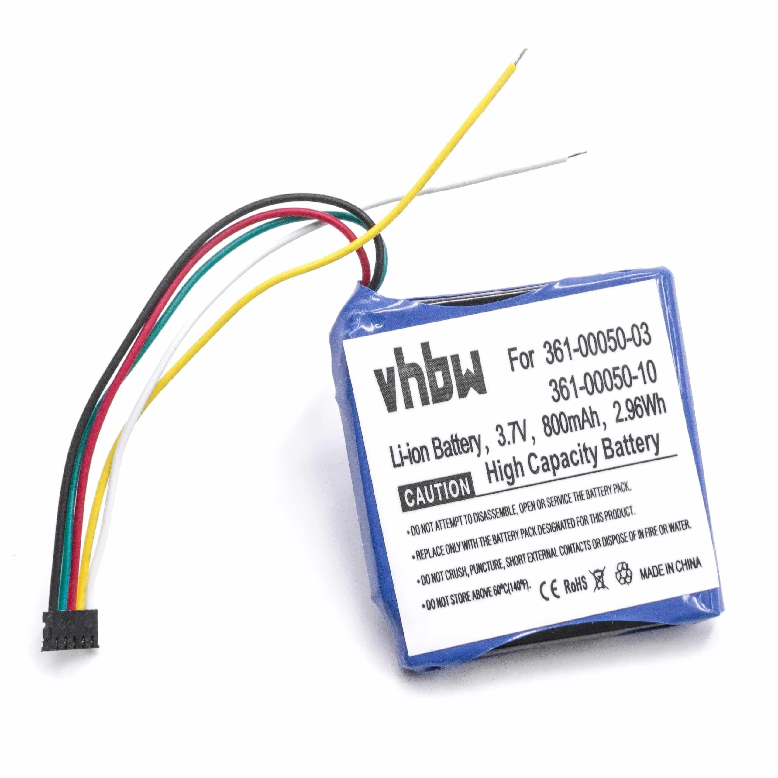 Batterie remplace Garmin 361-00050-10, 361-00050-03 pour compteur de vélo GPS Garmin - 800mAh 3,7V Li-ion