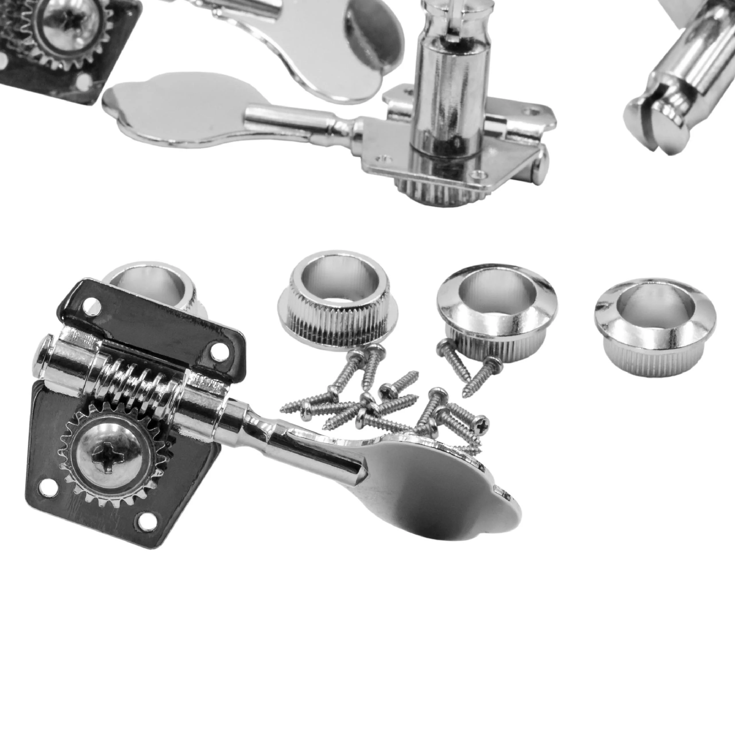 Mécaniques pour basse - Insert de 18,5 mm, argenté / chromé