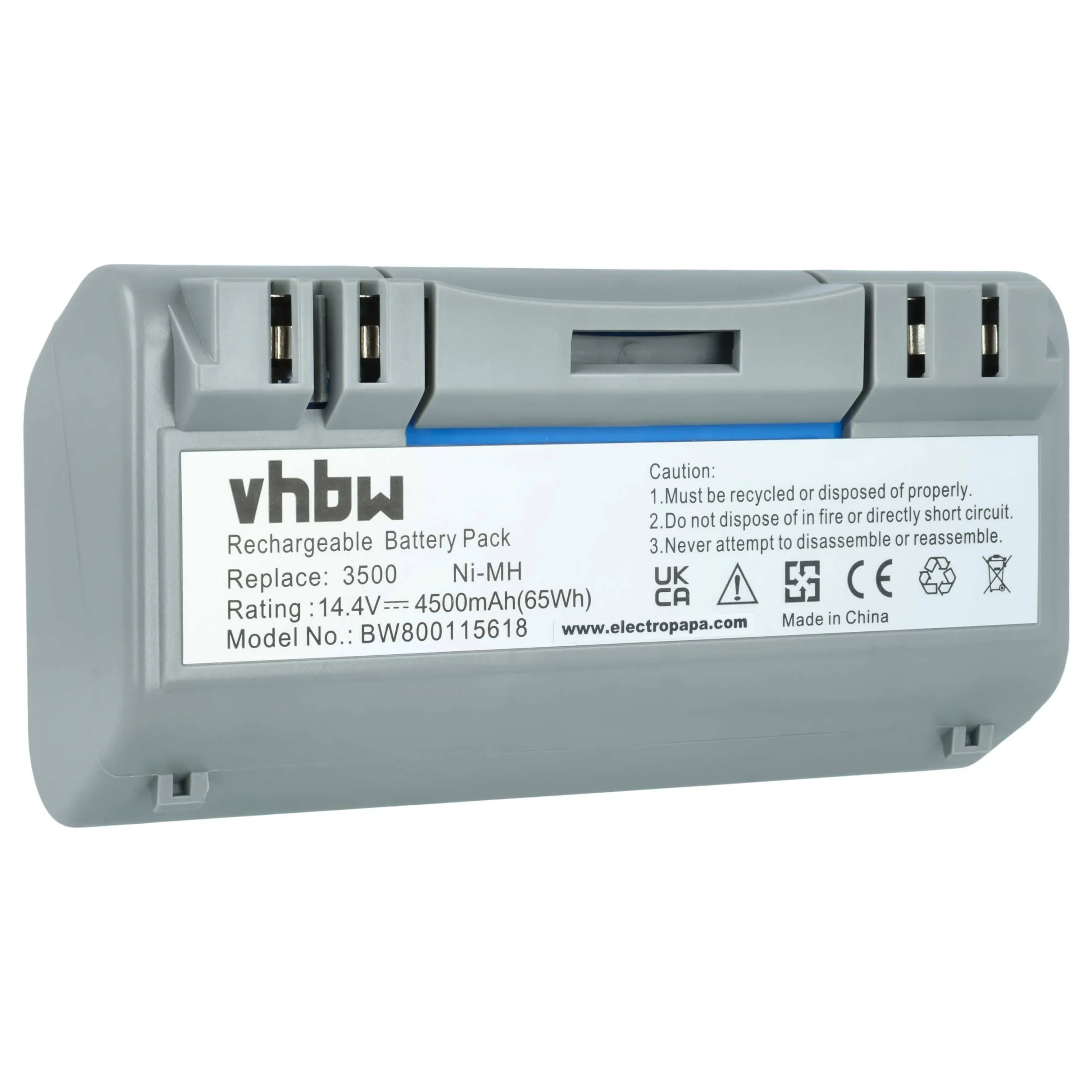 Batterie remplace AEG SP385-BAT, 14904, SP5832 pour robot aspirateur iRobot - 4500mAh 14,4V NiMH