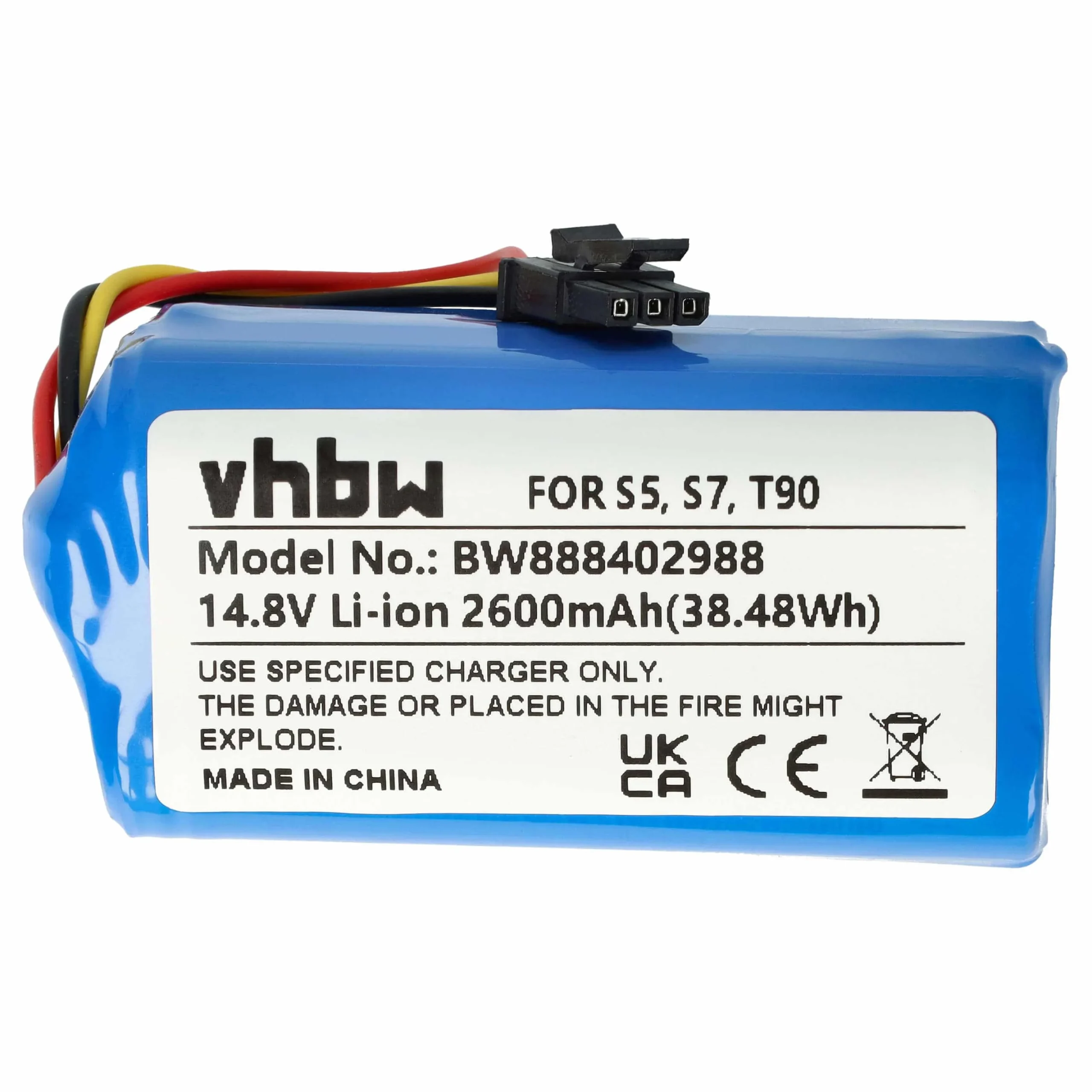 Batterie remplace Qihoo LR-PAS0638W-EU, M26-4S1P, 2ASP4-S5 pour robot aspirateur Qihoo - 2600mAh 14,8V Li-ion