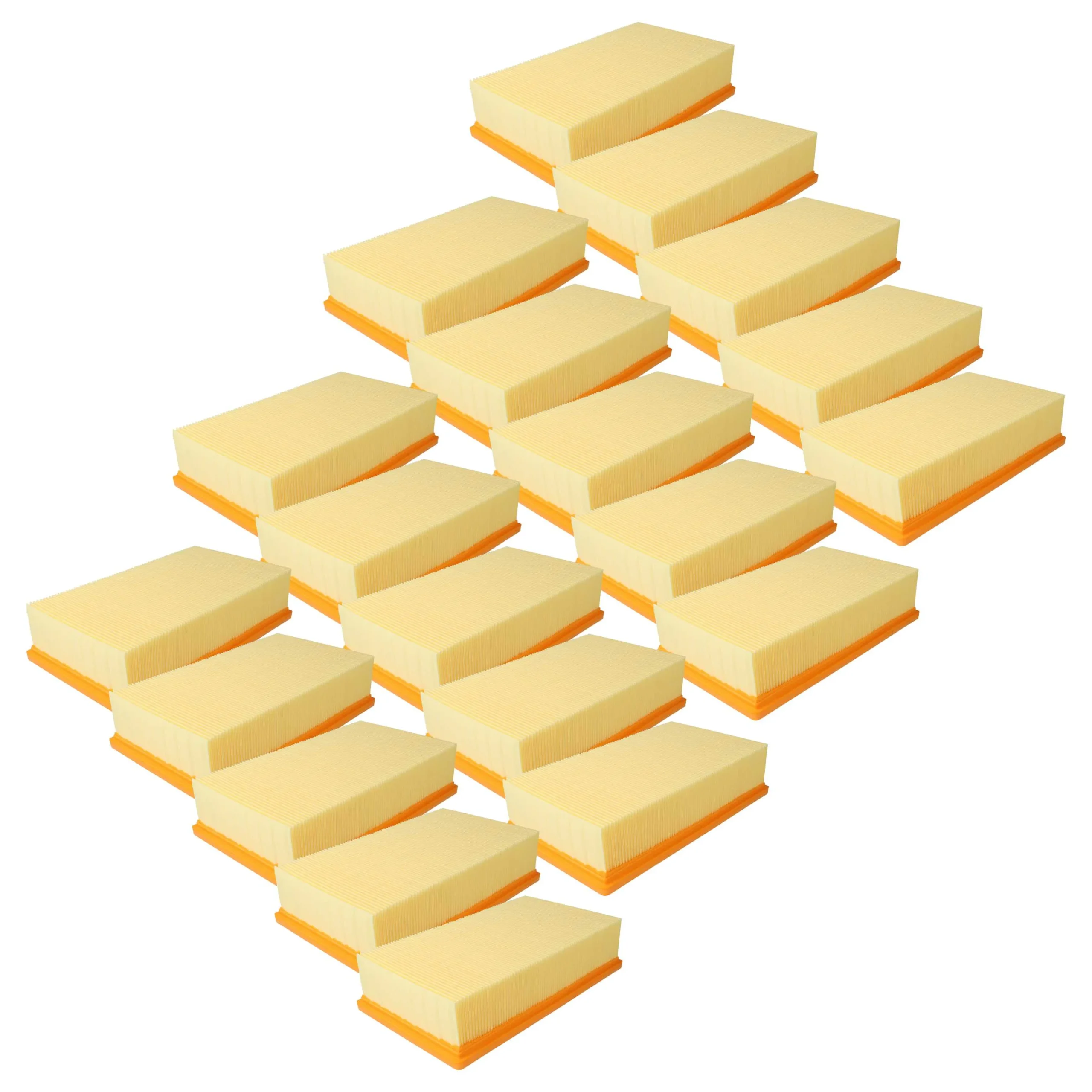 20x Filtre pour aspirateur Bosch GAS 35, Kärcher NT 30/1, NT 35/1, NT 40/1, Würth ISS 35 - F7