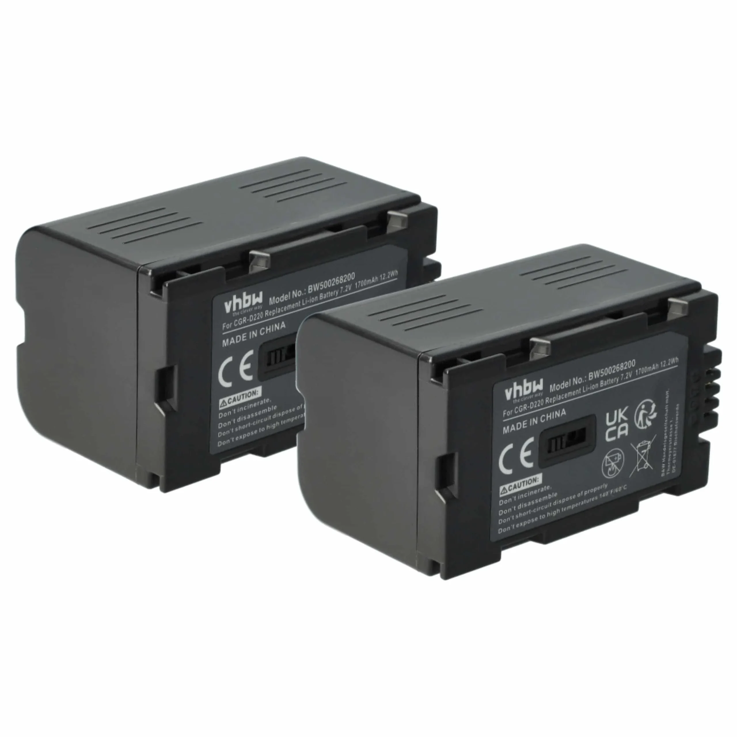 2x Batteries remplace Hitachi DZ-BP16, DZ-BP28 pour caméscope Grundig- 1700mAh 7,2V Li-ion