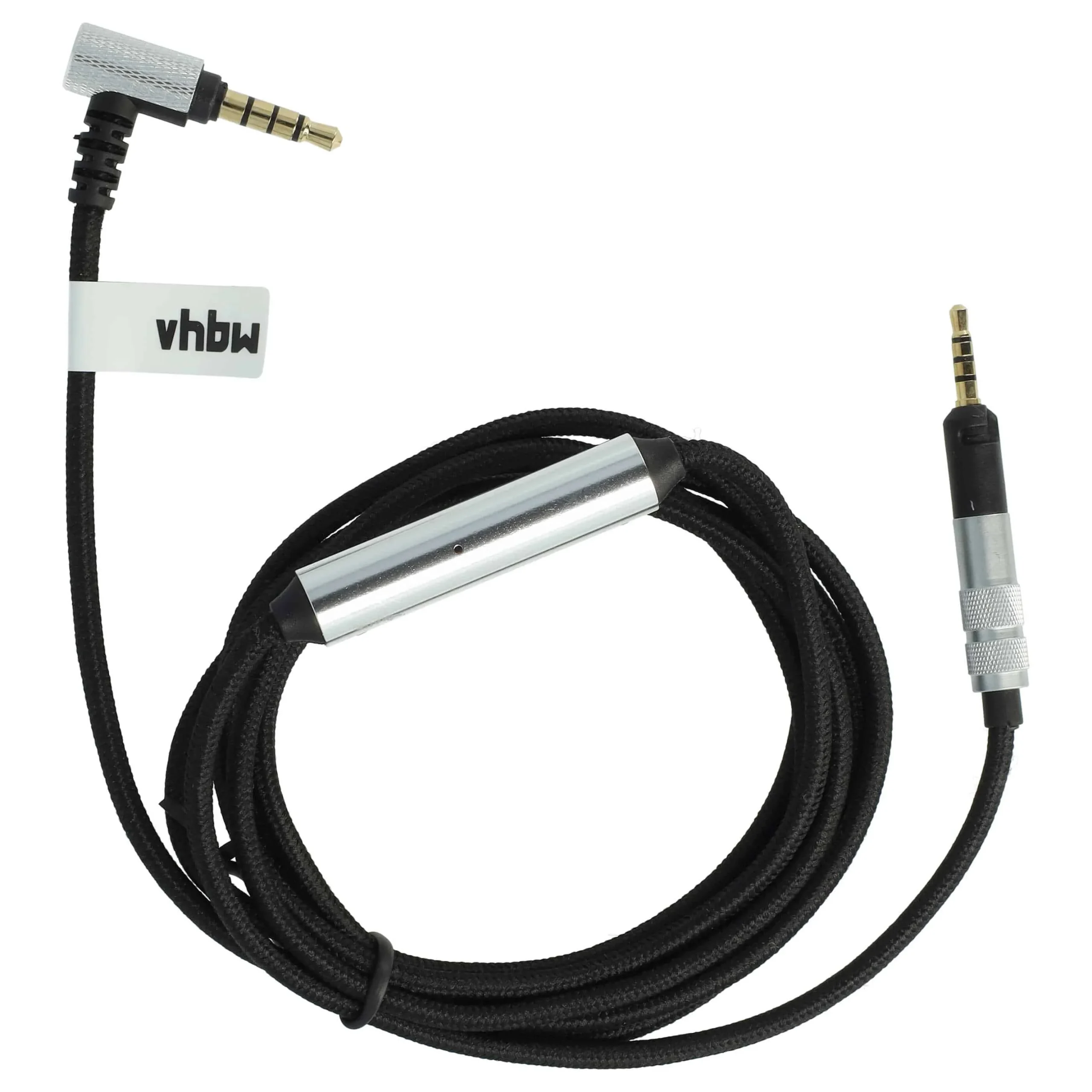 Câble audio pour casque AKG / Sennheiser / Bose et autres, 150 cm, noir / argenté - Accessoires multimédia