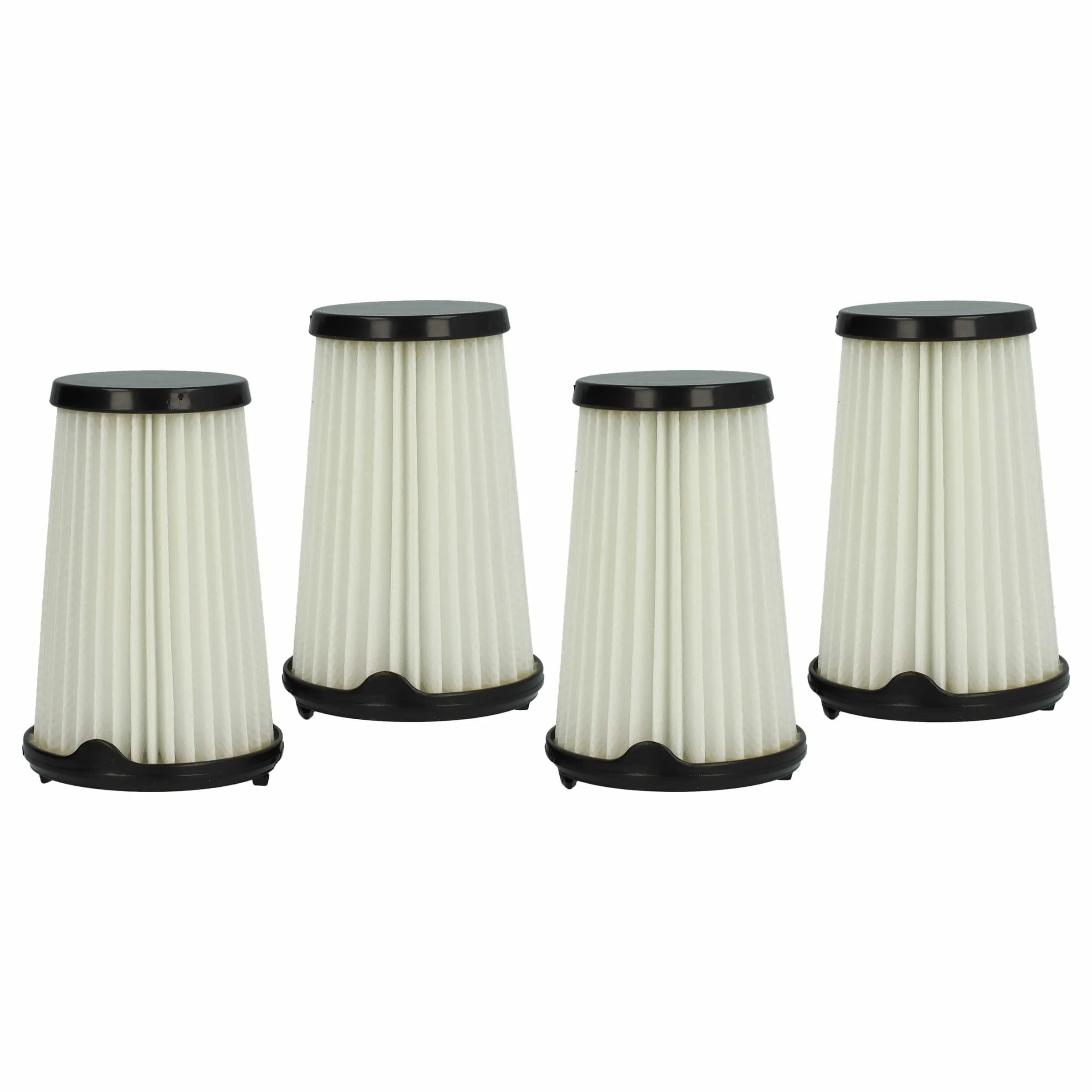 4x Filtre remplace AEG 9001683755, 90094073100 pour aspirateur Electrolux - filtre à lamelles, noir / blanc