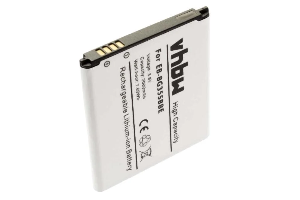 Batterie remplace Samsung EB-BG355BBE téléphone portable Samsung - 2000mAh 3,7V Li-ion