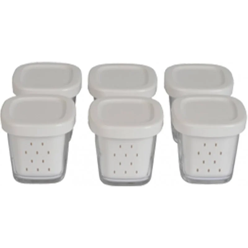 6 Pots à yaourts complet pour yaourtière SEB - Promos