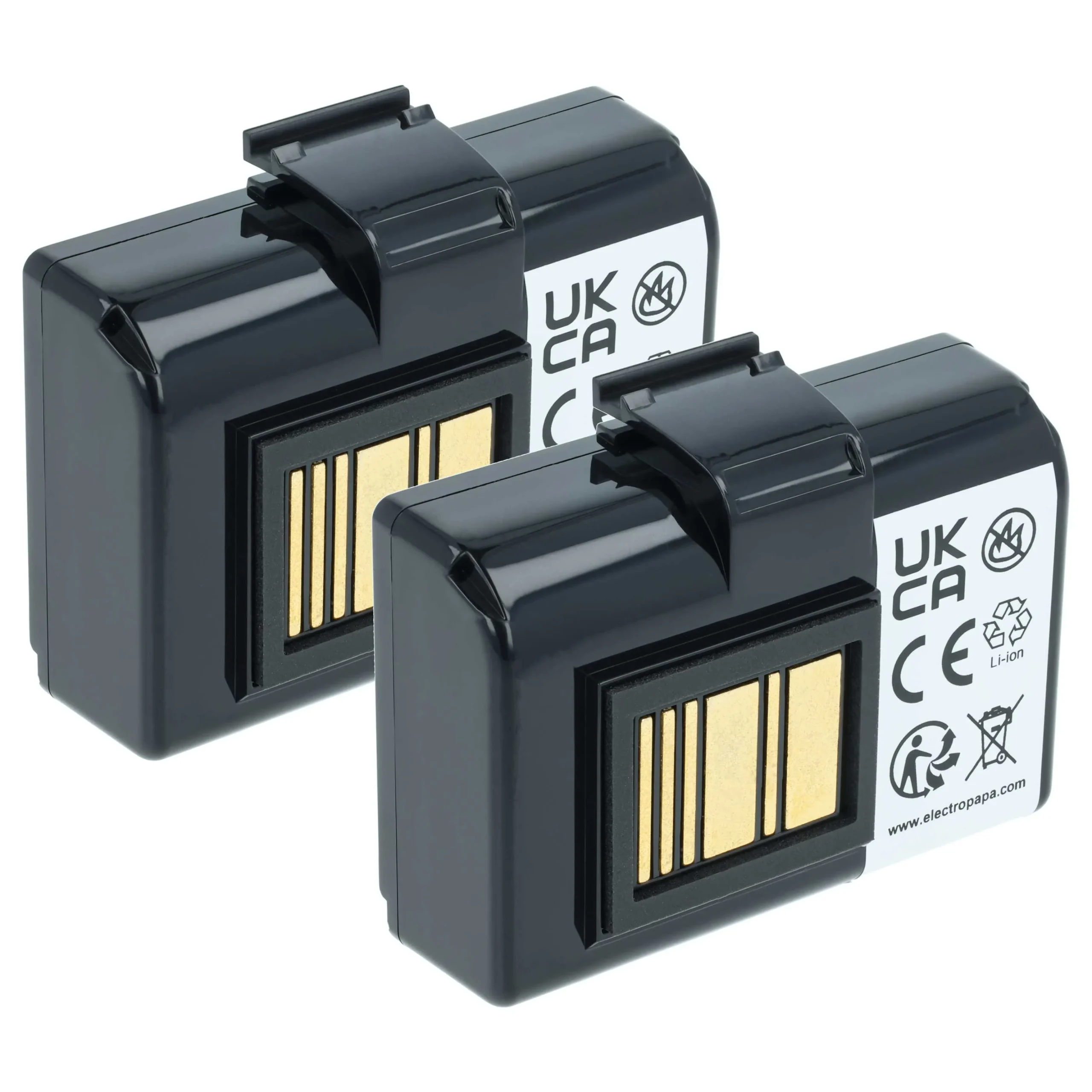 2x Batteries remplace Zebra AT16004, BTRY-MPP-34MA1-01 pour imprimante Zebra - 3400mAh 7,4V Li-ion