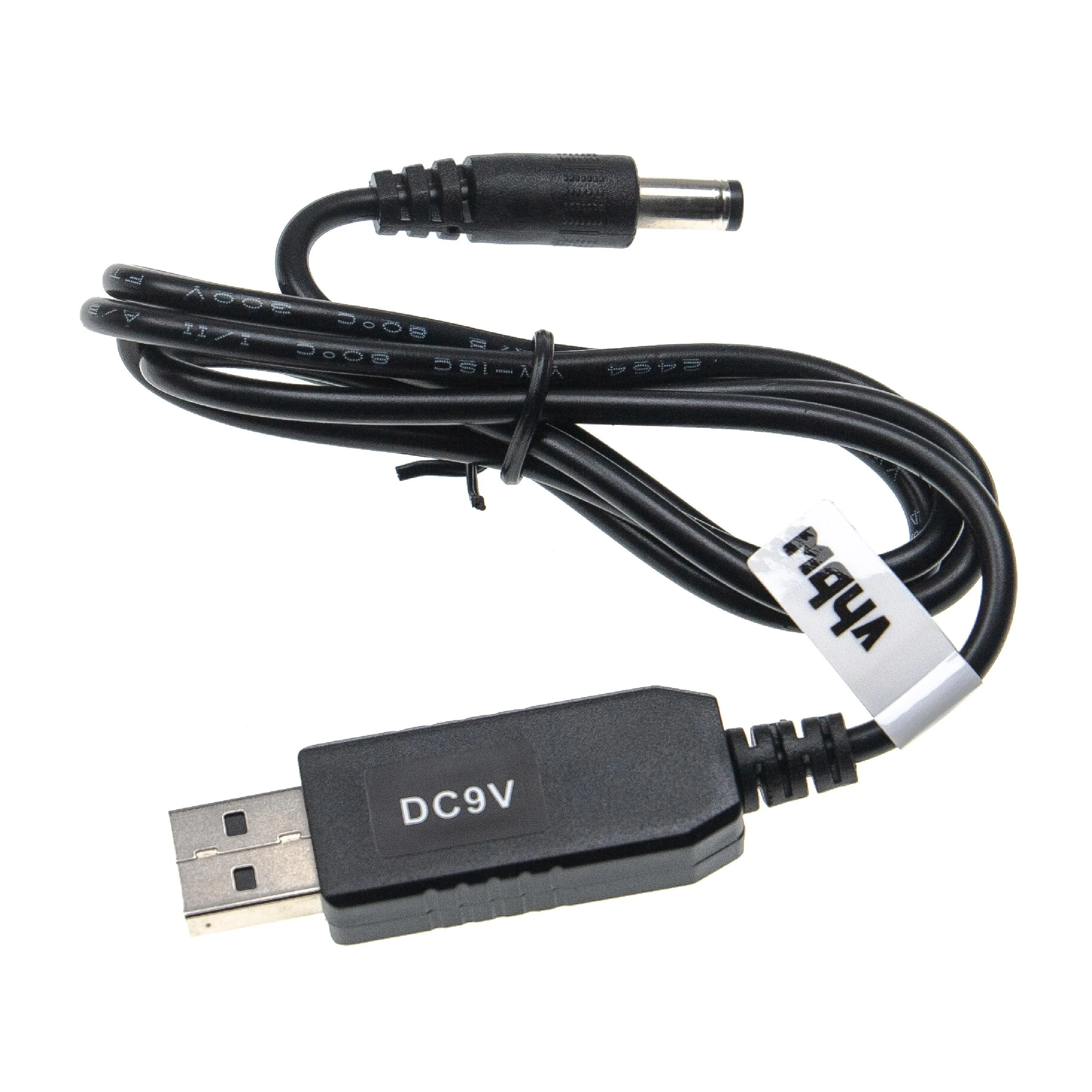 Câble de charge USB vers fiche 5,5 x 2,5 mm - 5 V / 2 A vers 9 V