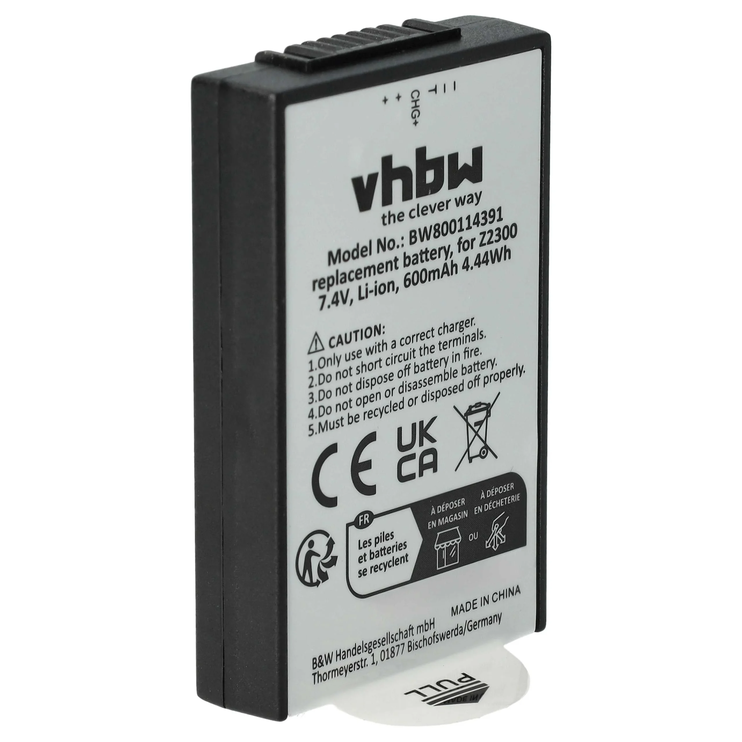 Batterie pour appareil photo Polaroid Z2300, Z230E- 600mAh 7,4V Li-ion