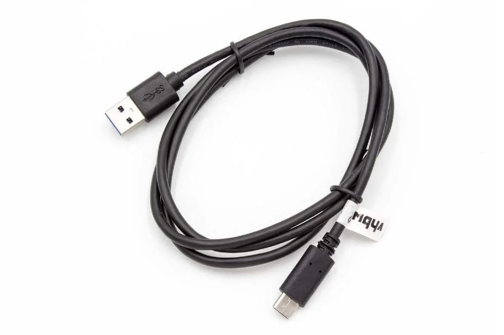 Câble USB-C 1 m pour smartphone, tablette, écouteurs - noir