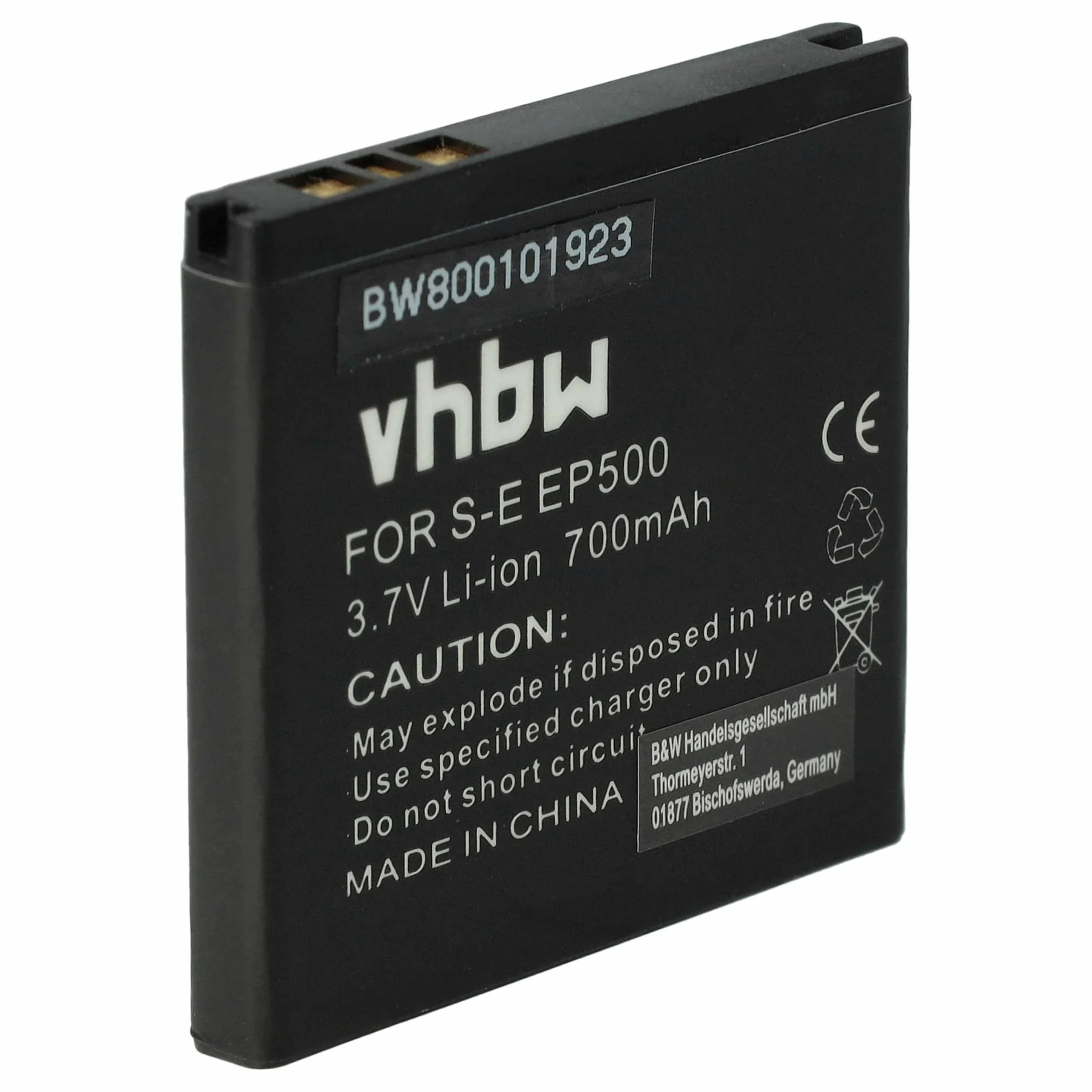 Batterie remplace Sony-Ericsson EP500 téléphone portable Sony-Ericsson - 700mAh 3,7V Li-ion