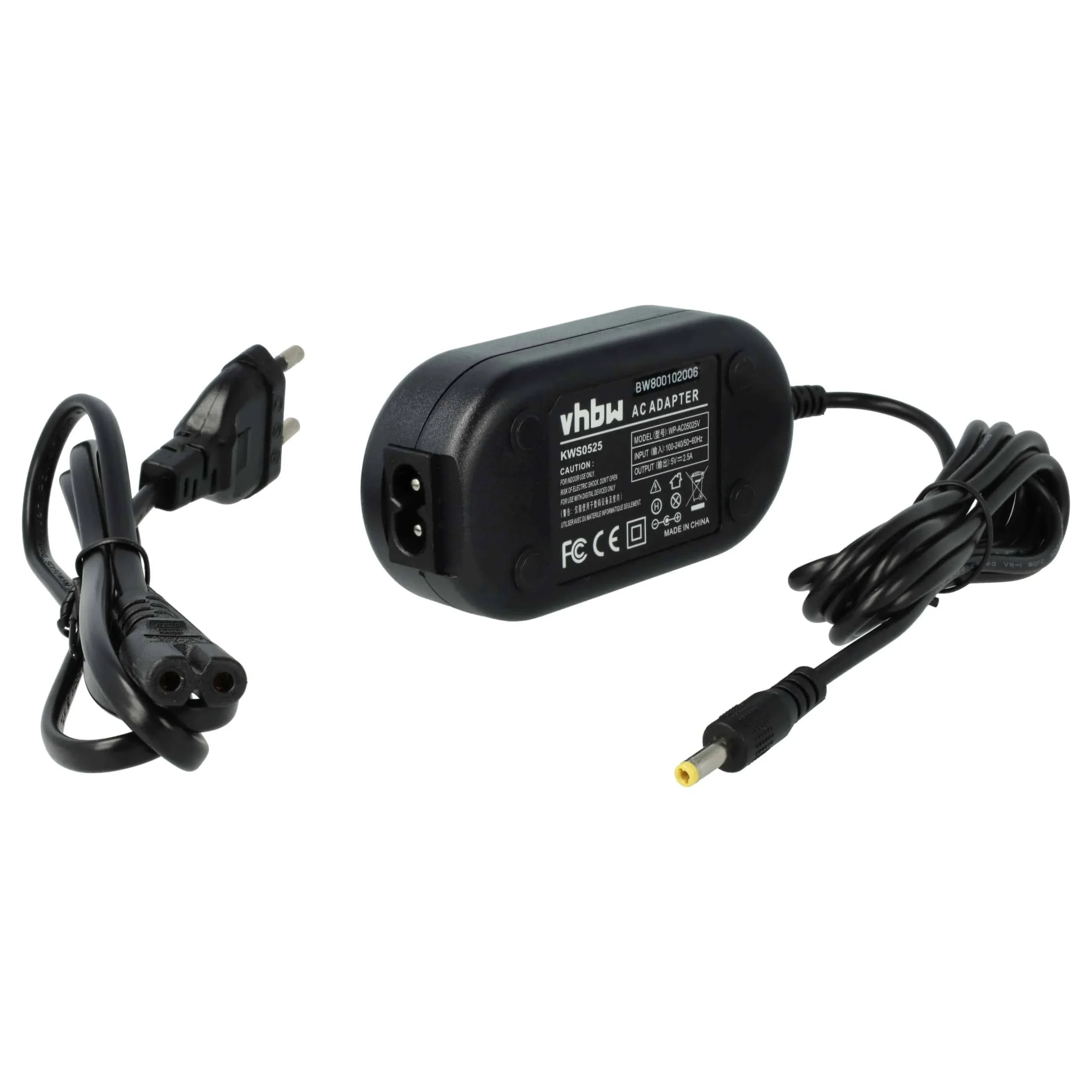 Bloc secteur remplace Kodak KWS0525 pour caméra Panasonic, 2m - Chargeurs et adaptateurs secteur