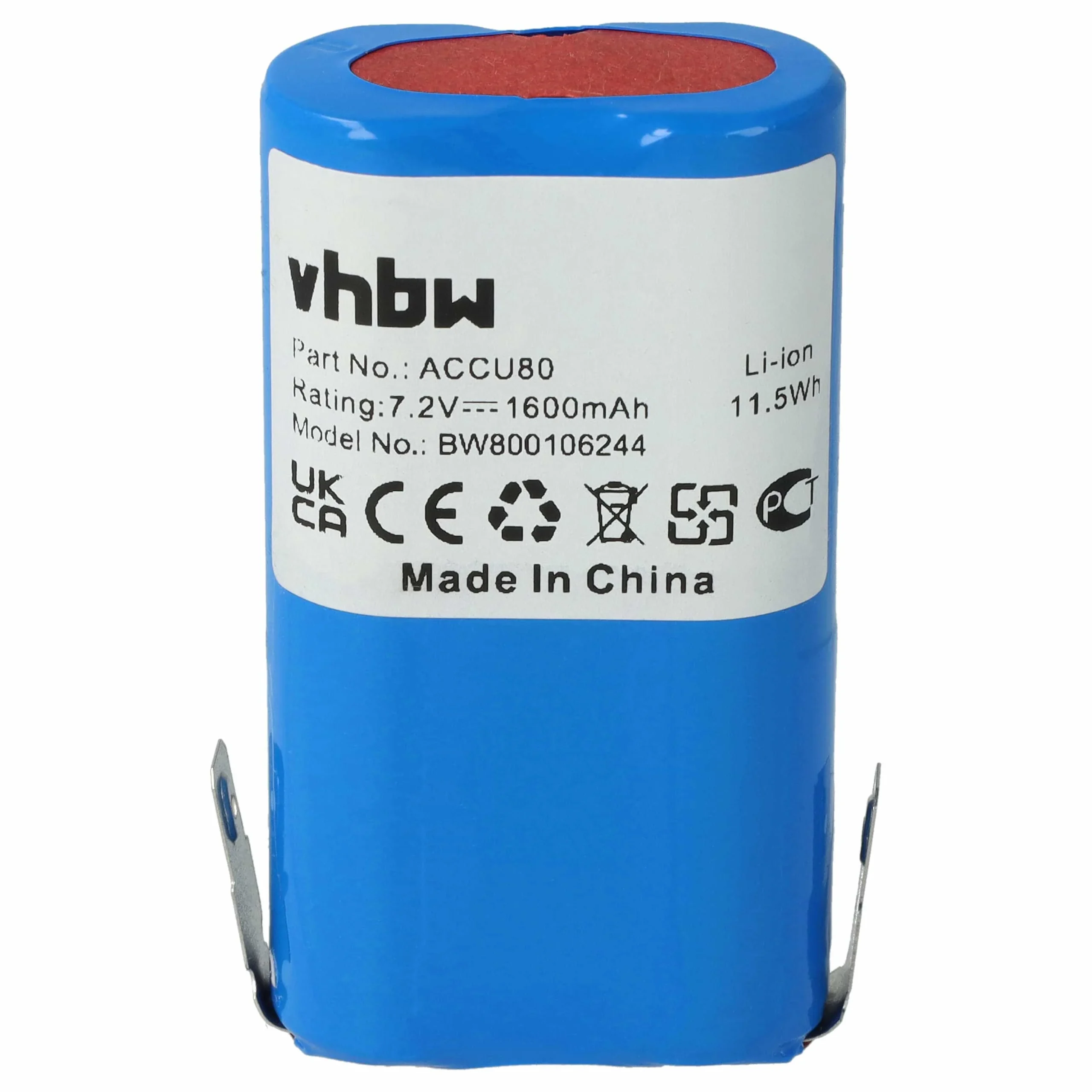 Batterie remplace 171062117682, 8802-00.640.00, Accu80 pour outil de jardinage - 1600mAh 7,2V Li-ion