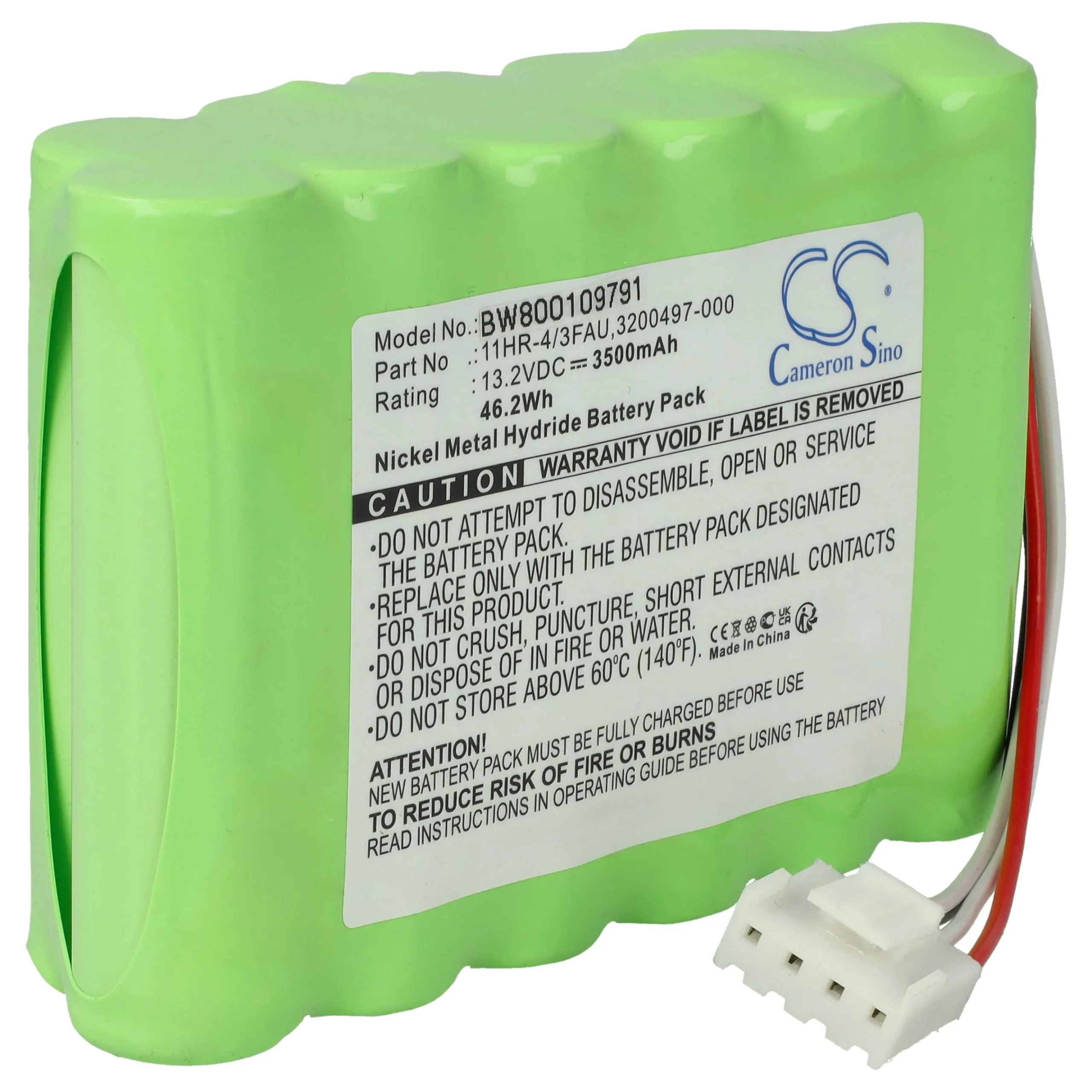 Batterie remplace Fujikura BTR-08R, 11HR-4/3FAU, BTR-08 soudeuse - 3500mAh 13,2V NiMH