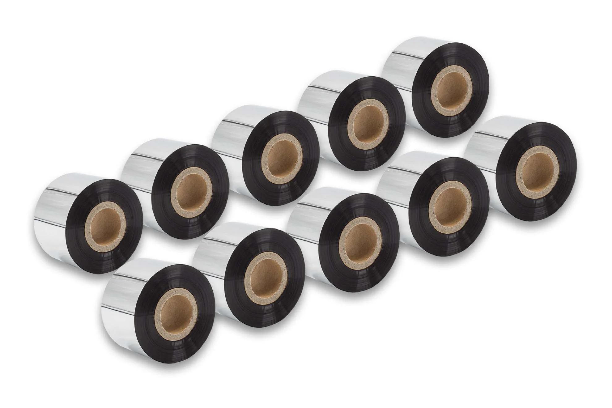 10x Ruban de transfert thermique pour imprimante Godex, Printronix, TSC, Valentin - 40 mm x 300 m, cire-plus