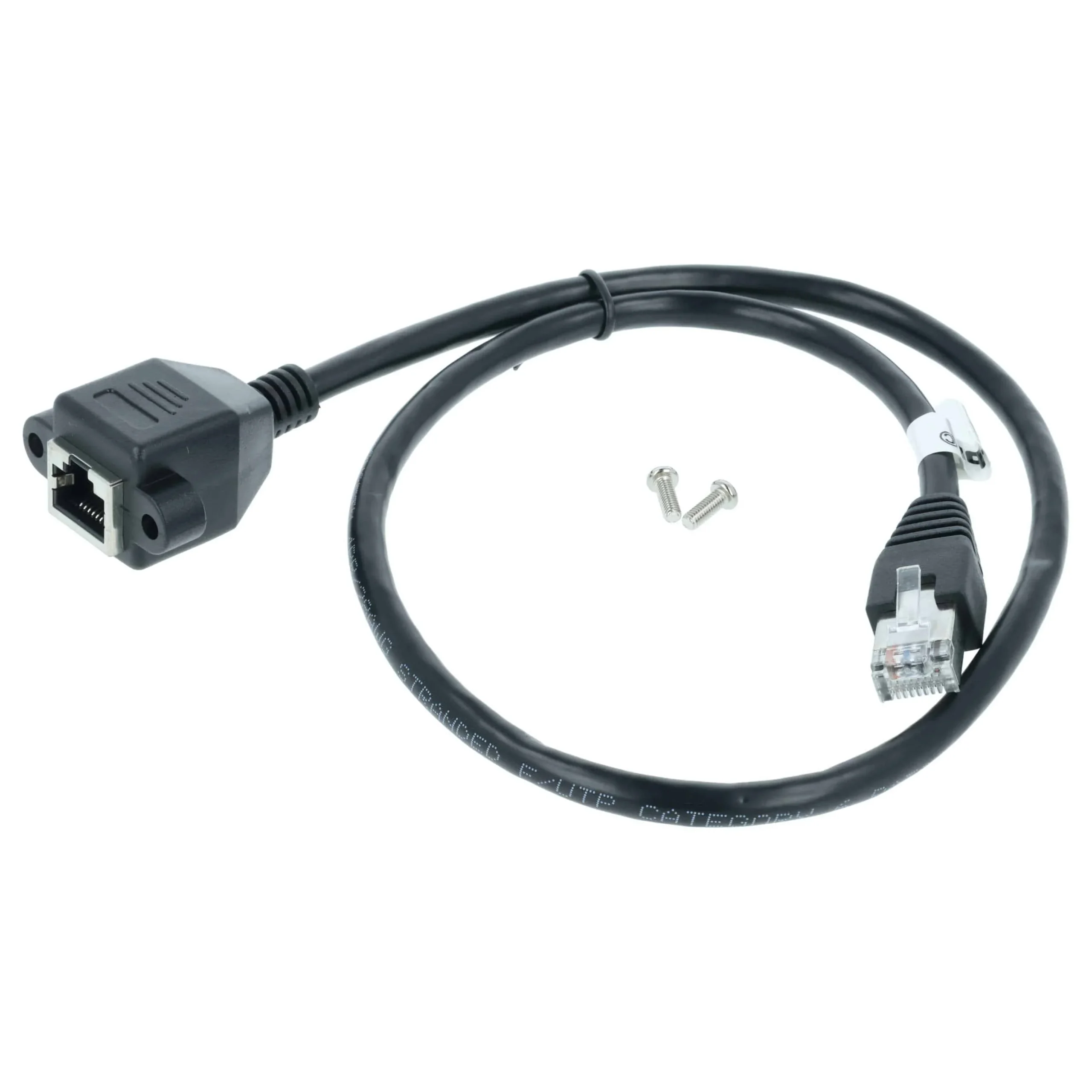 Câble de rallonge Cat6 RJ45 mâle vers RJ45 femelle - Câble LAN Ethernet avec prise RJ45 encastrée, 0,5 m