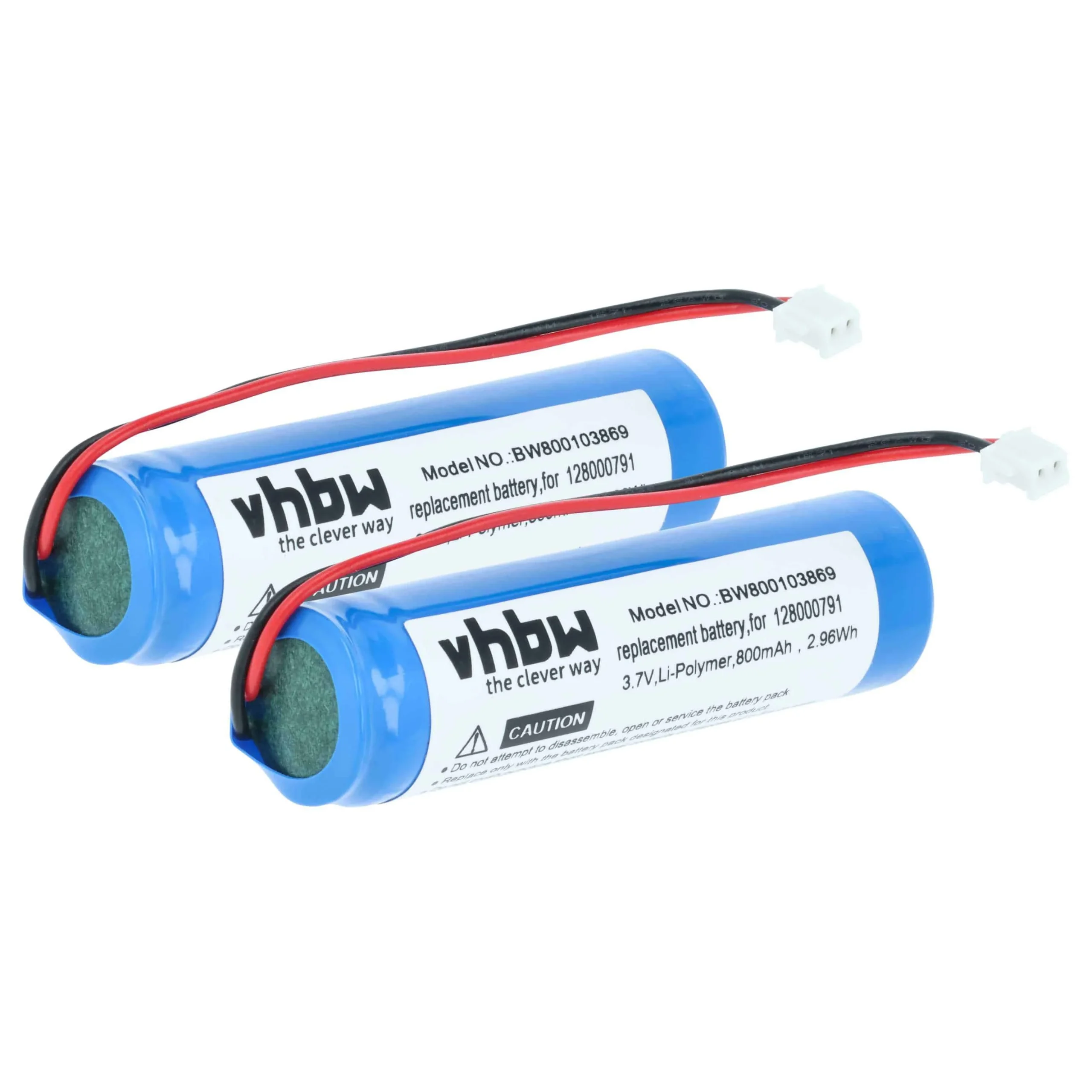 2x Batteries remplace Datalogic 90ACC1945, 128000791 pour scanner de code-barre Datalogic - 750mAh 3,7V