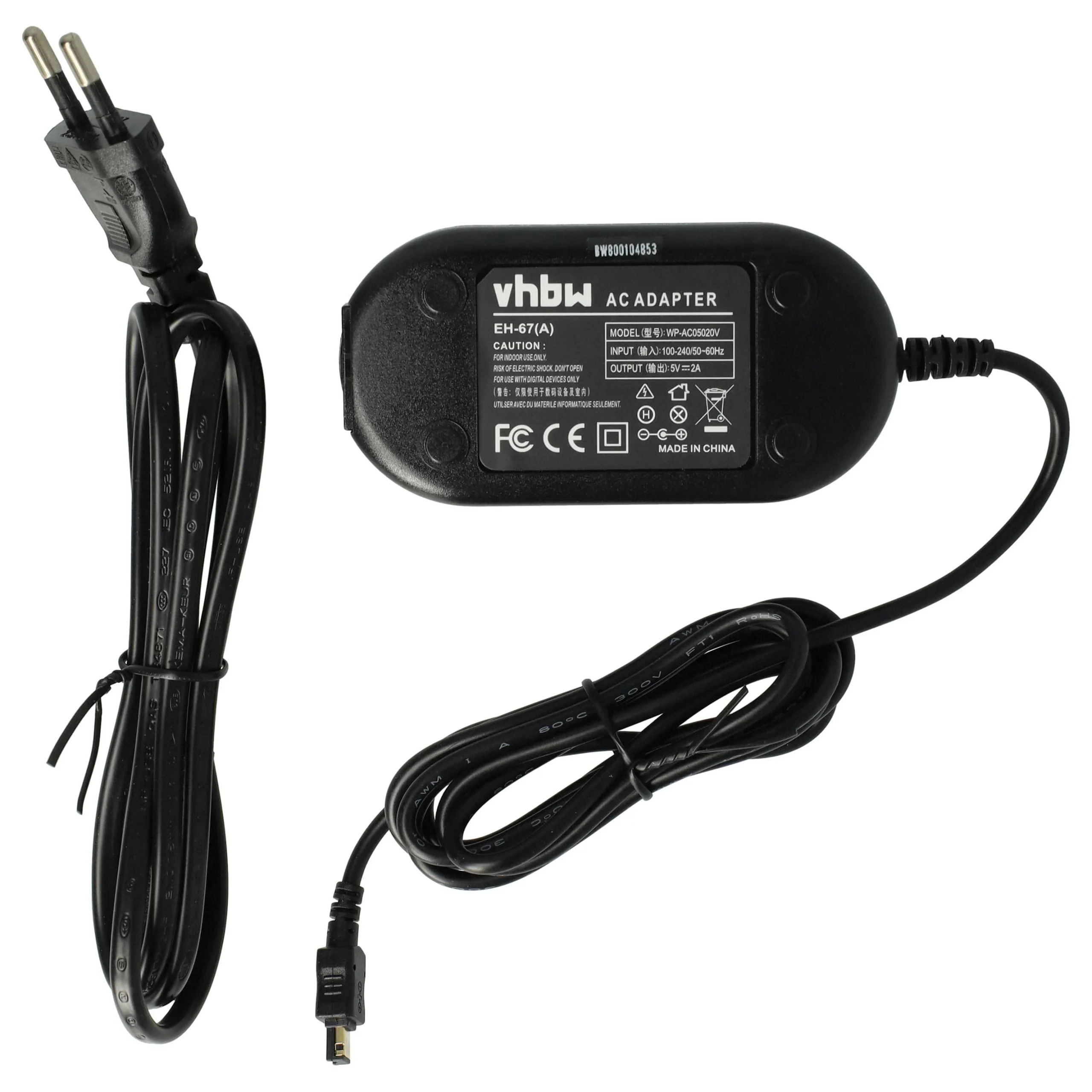 Bloc secteur remplace Nikon EH-67, EH-67A pour caméra Nikon, 2m