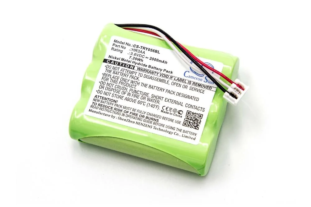 Batterie remplace Tyro HR3AA pour télécommande Tyro- 2000mAh 3,6V NiMH