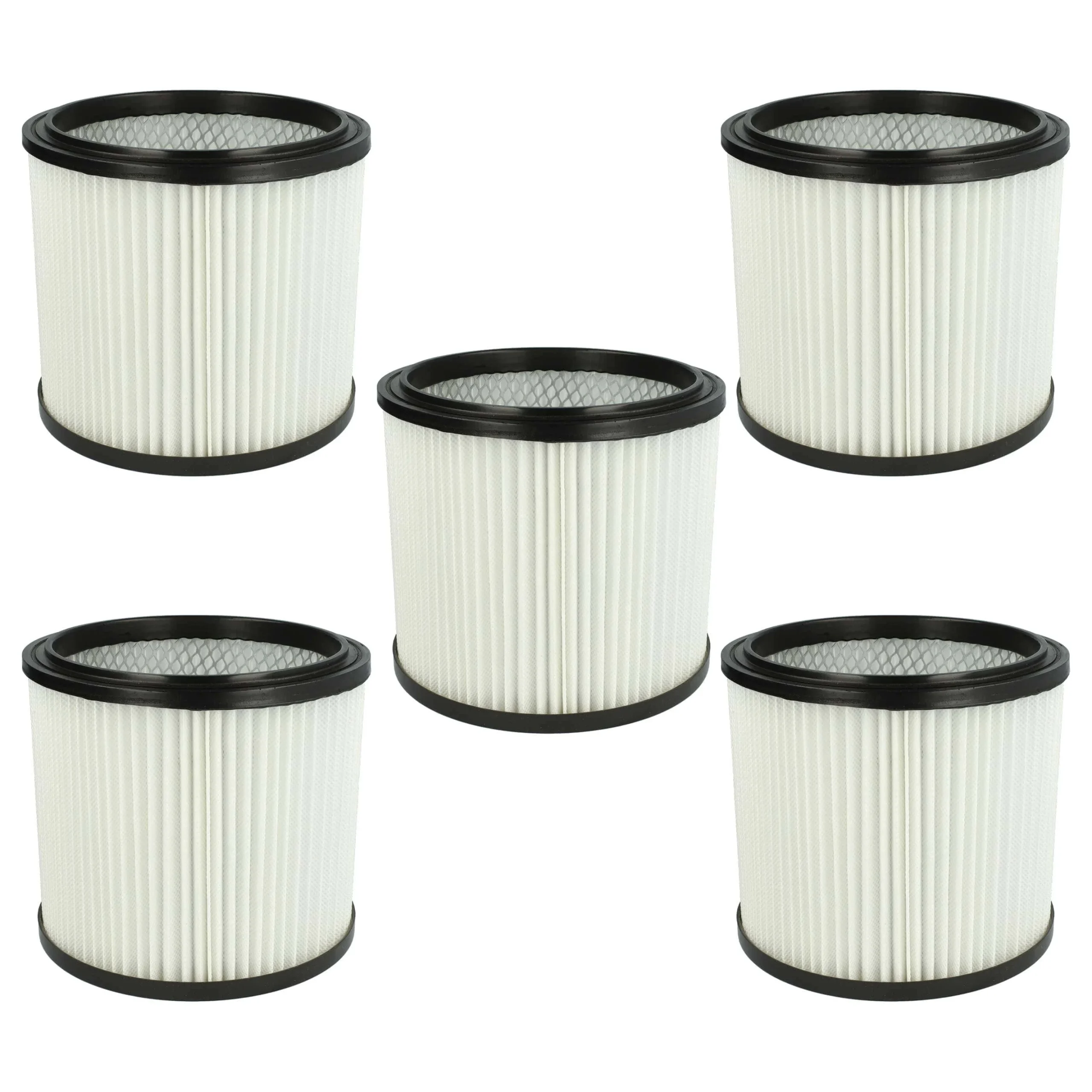 5x Filtre remplace Einhell 2351110 pour aspirateur LIV - Cartouche Filtre F7, blanc