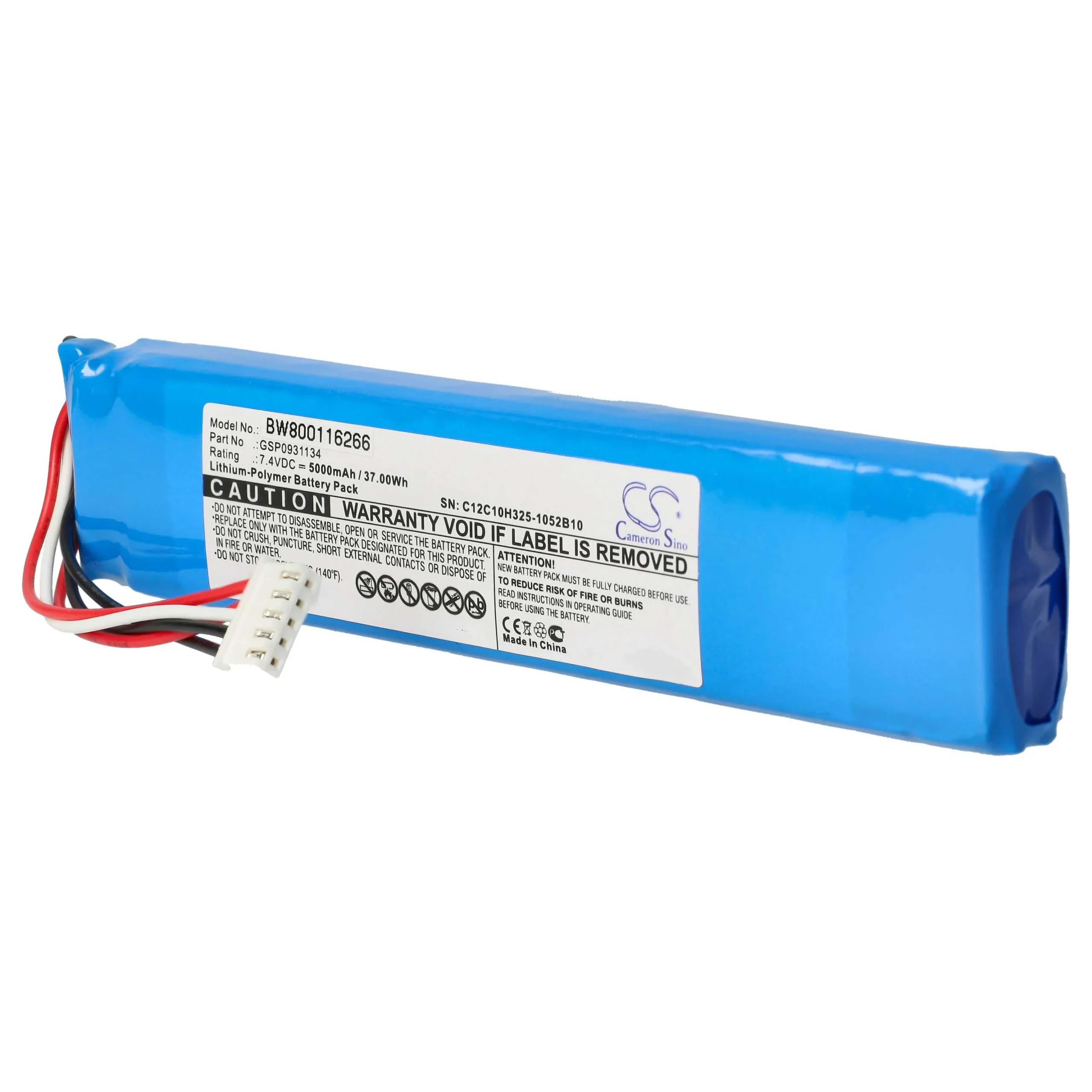 Batterie remplace JBL GSP0931134 enceinte JBL - 5000mAh 7,4V Li-polymère