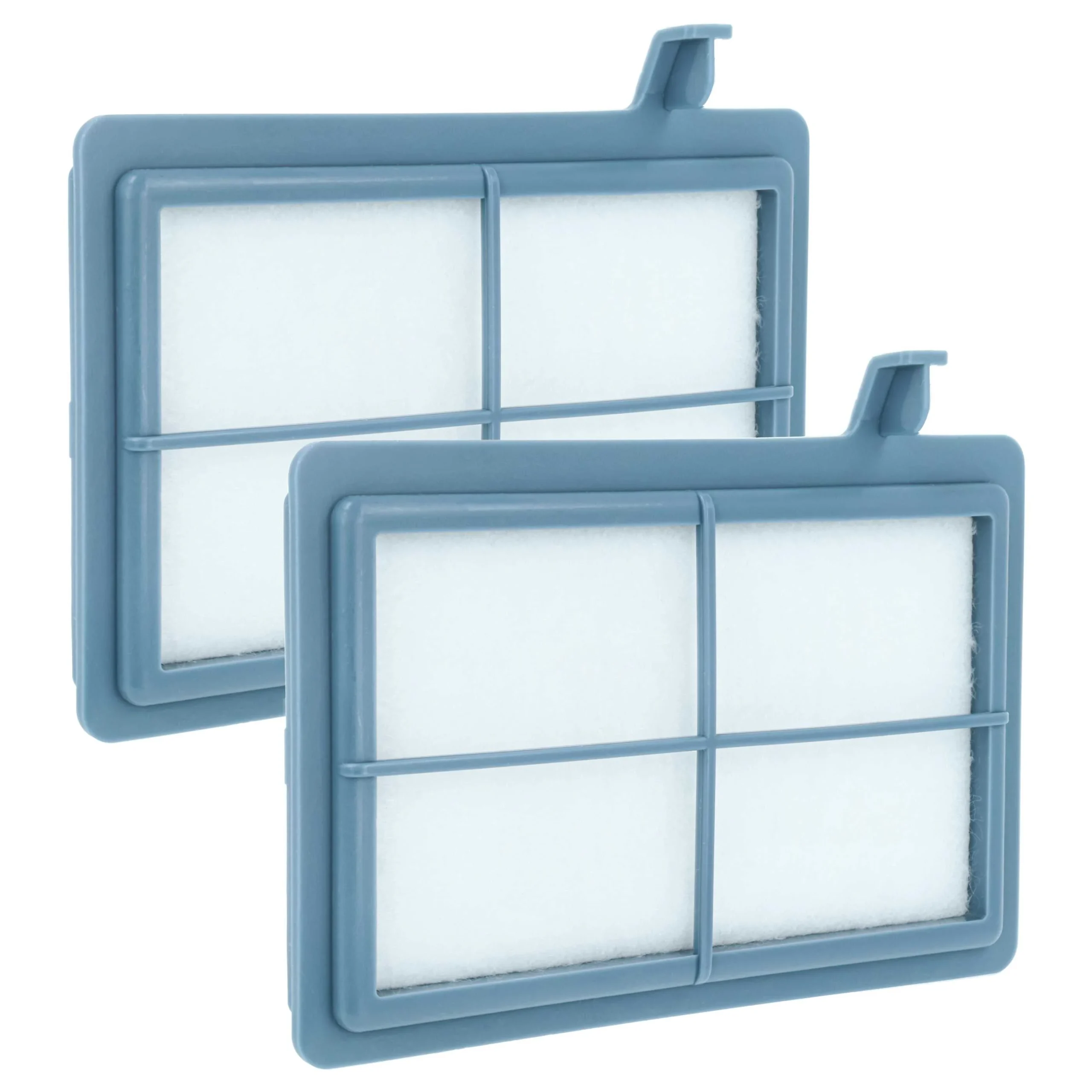 2x Filtre remplace AEG EF75C, 9001660431 pour aspirateur - filtre protection moteur, 9,9 x 12,9 cm