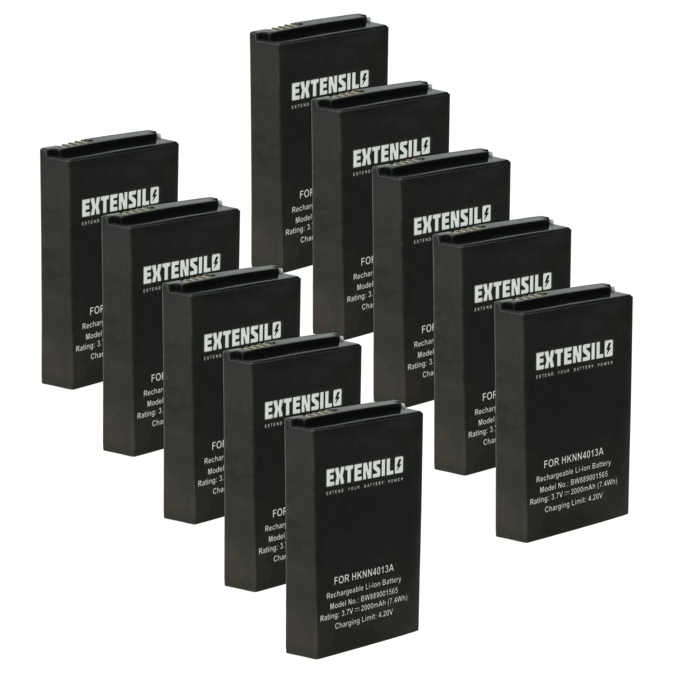 10x Batteries remplace Motorola BT110, BT110, BT60 pour radio talkie-walkie Motorola- 2000mAh 3,7V Li-polymère